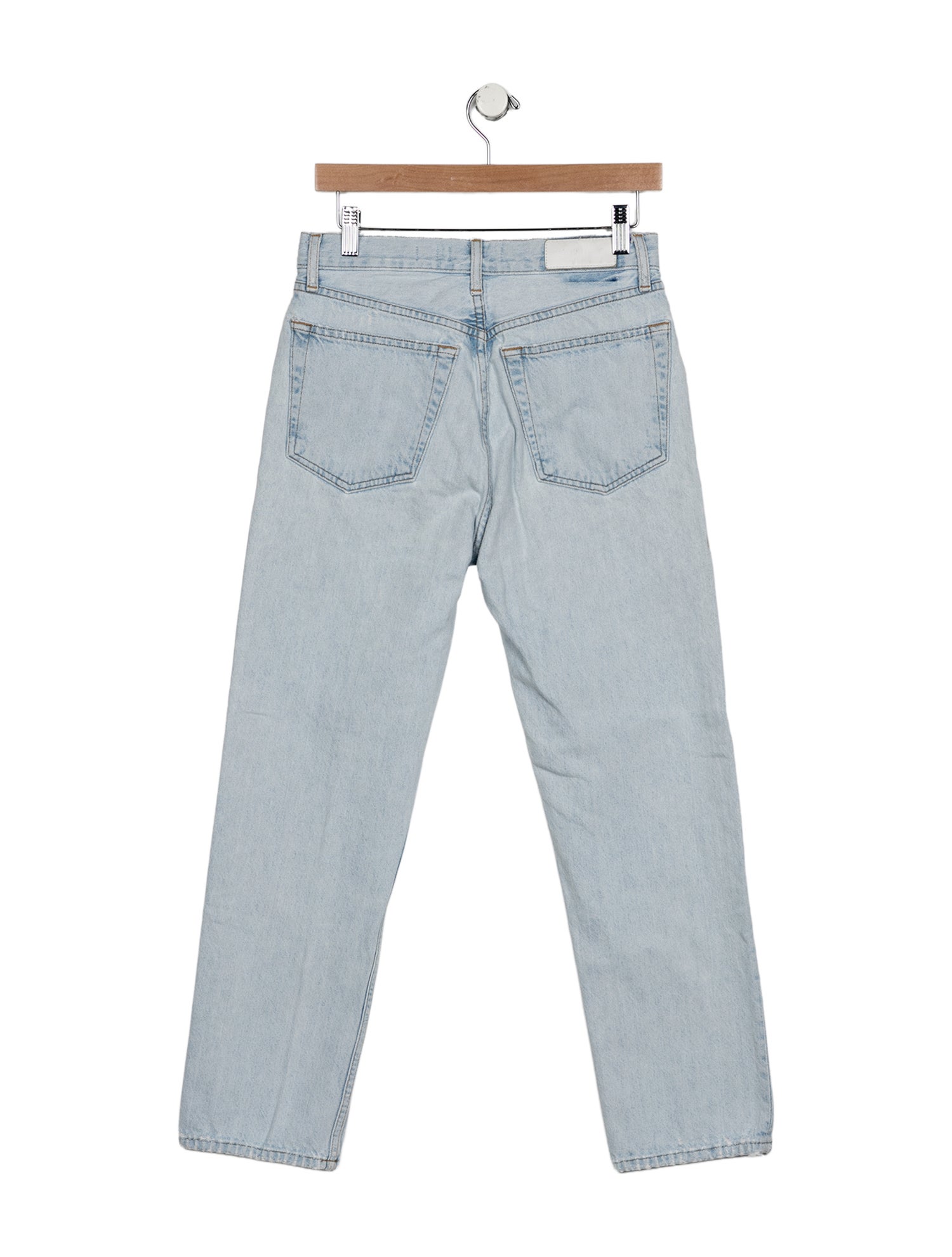 RE/DONE High-Rise Straight Leg Jeans