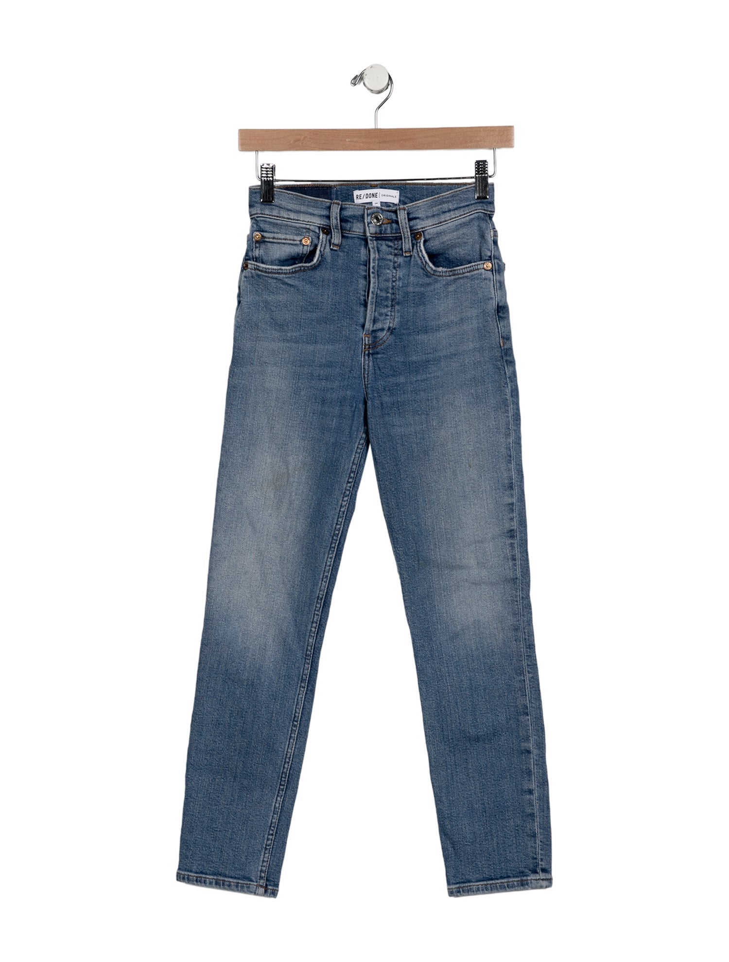 RE/DONE Mid-Rise Straight Leg Jeans