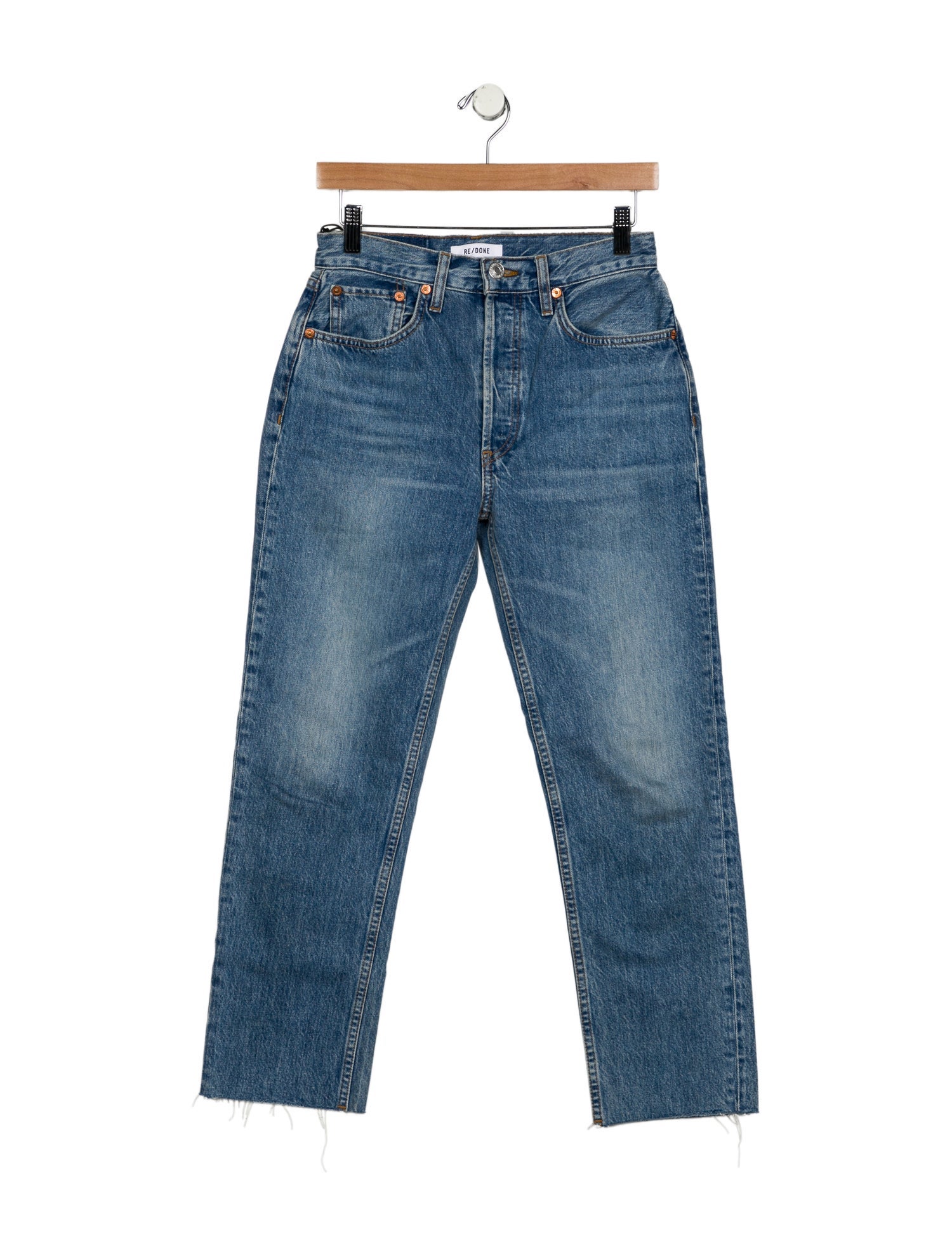 RE/DONE Mid-Rise Straight Leg Jeans w/ Tags