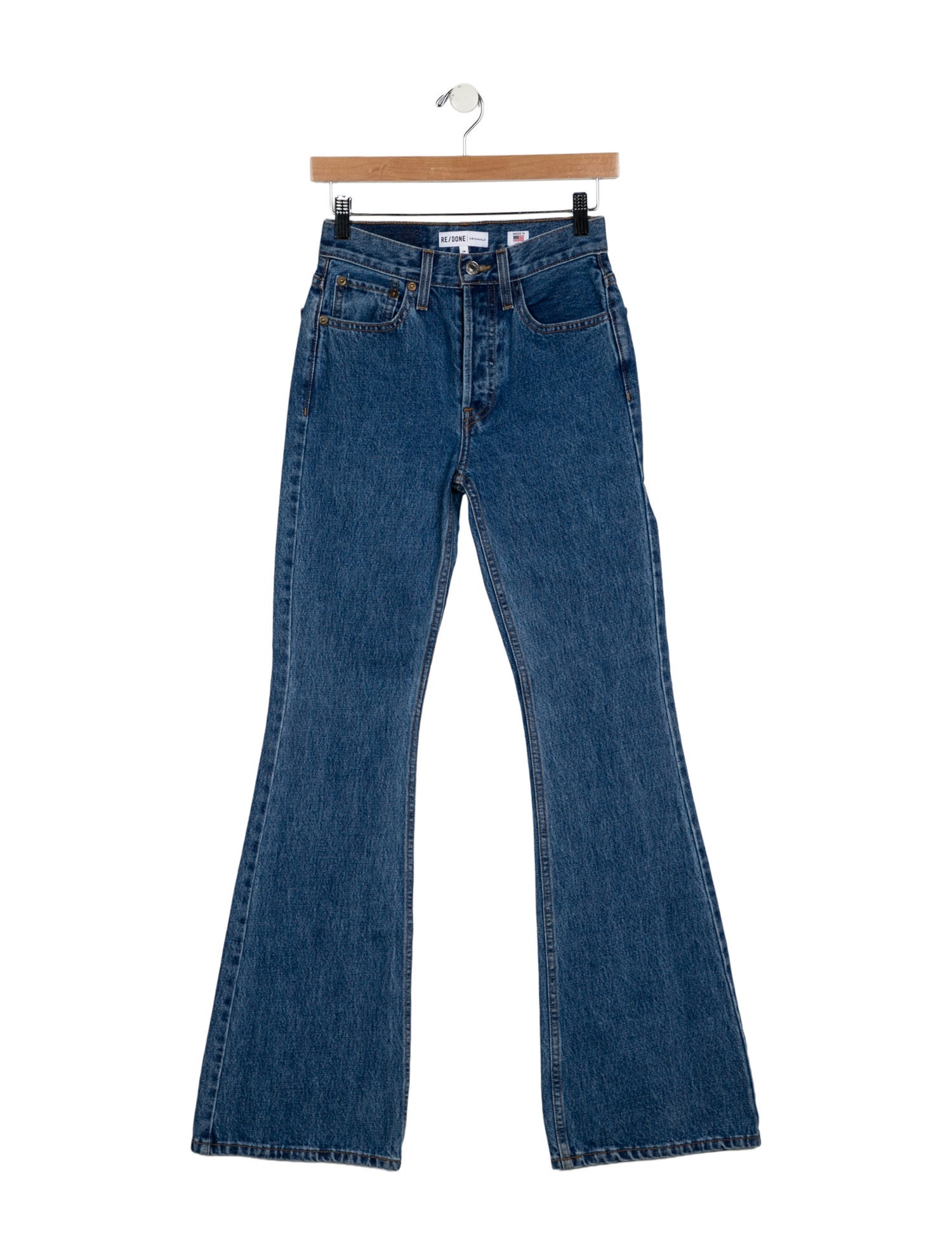 RE/DONE Mid-Rise Wide Leg Jeans