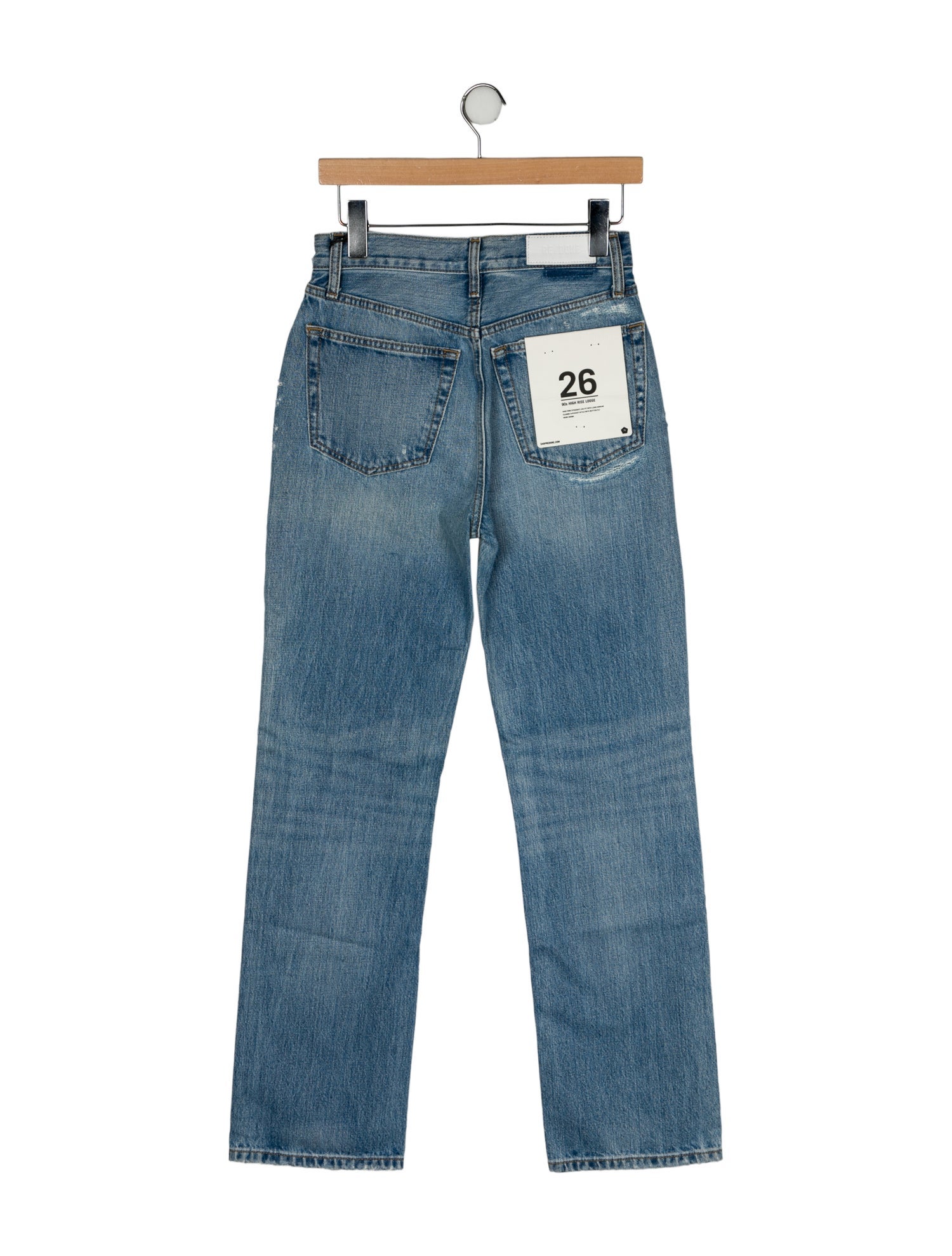RE/DONE High-Rise Straight Leg Jeans w/ Tags