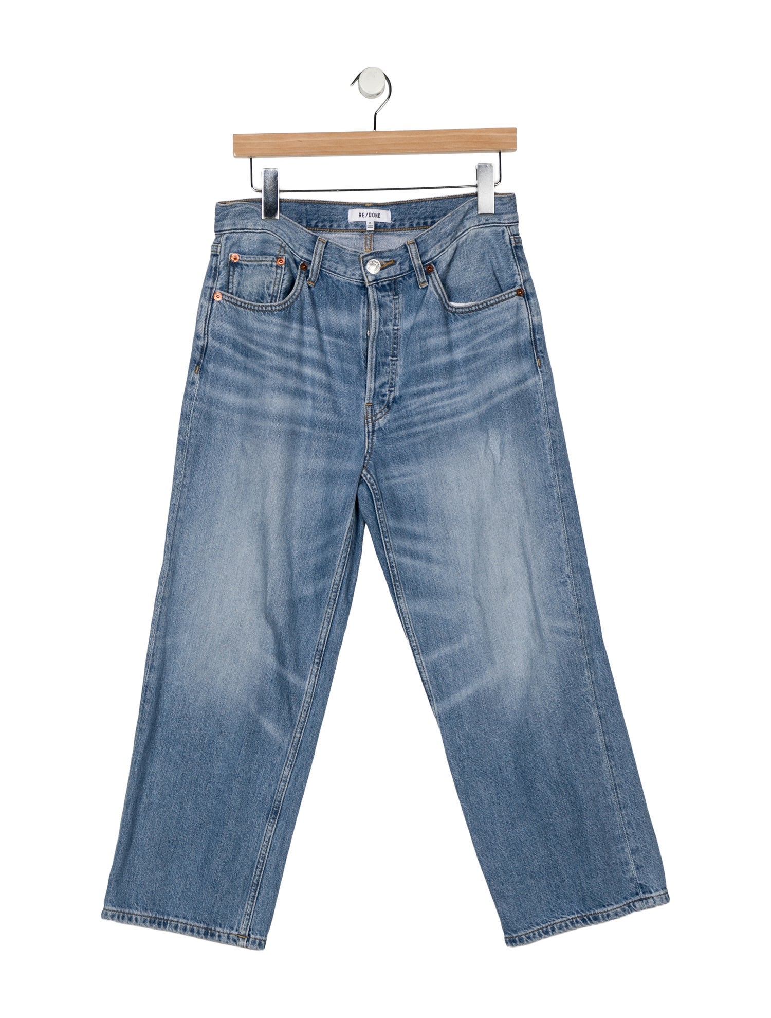 RE/DONE Mid-Rise Wide Leg Jeans
