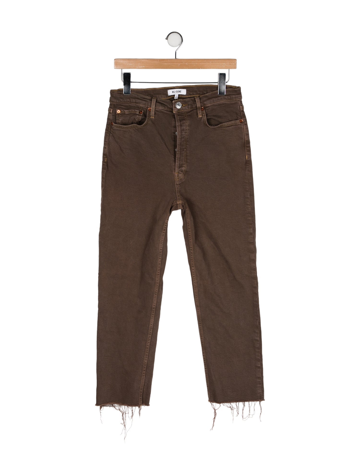 RE/DONE High-Rise Straight Leg Jeans