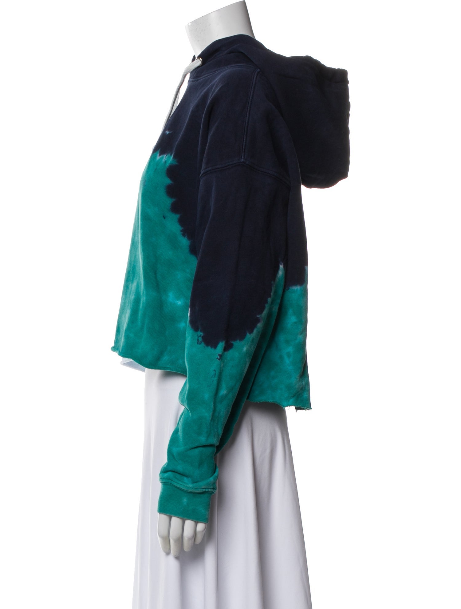 RE/DONE Tie-Dye Print Crew Neck Hoodie