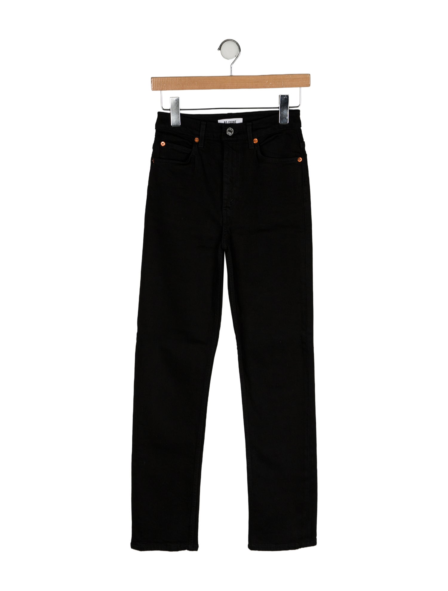 RE/DONE High-Rise Straight Leg Jeans