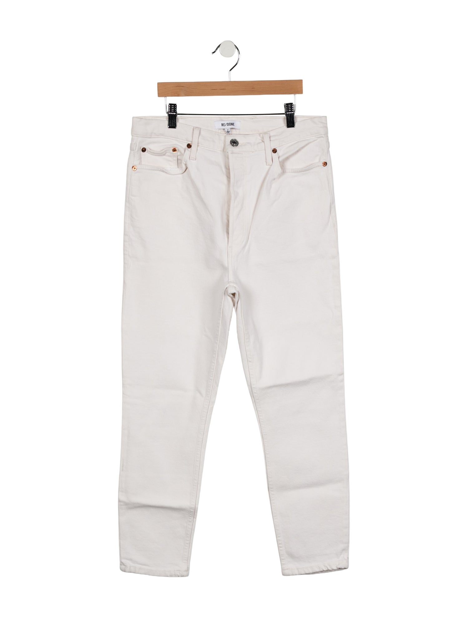 RE/DONE High-Rise Straight Leg Jeans