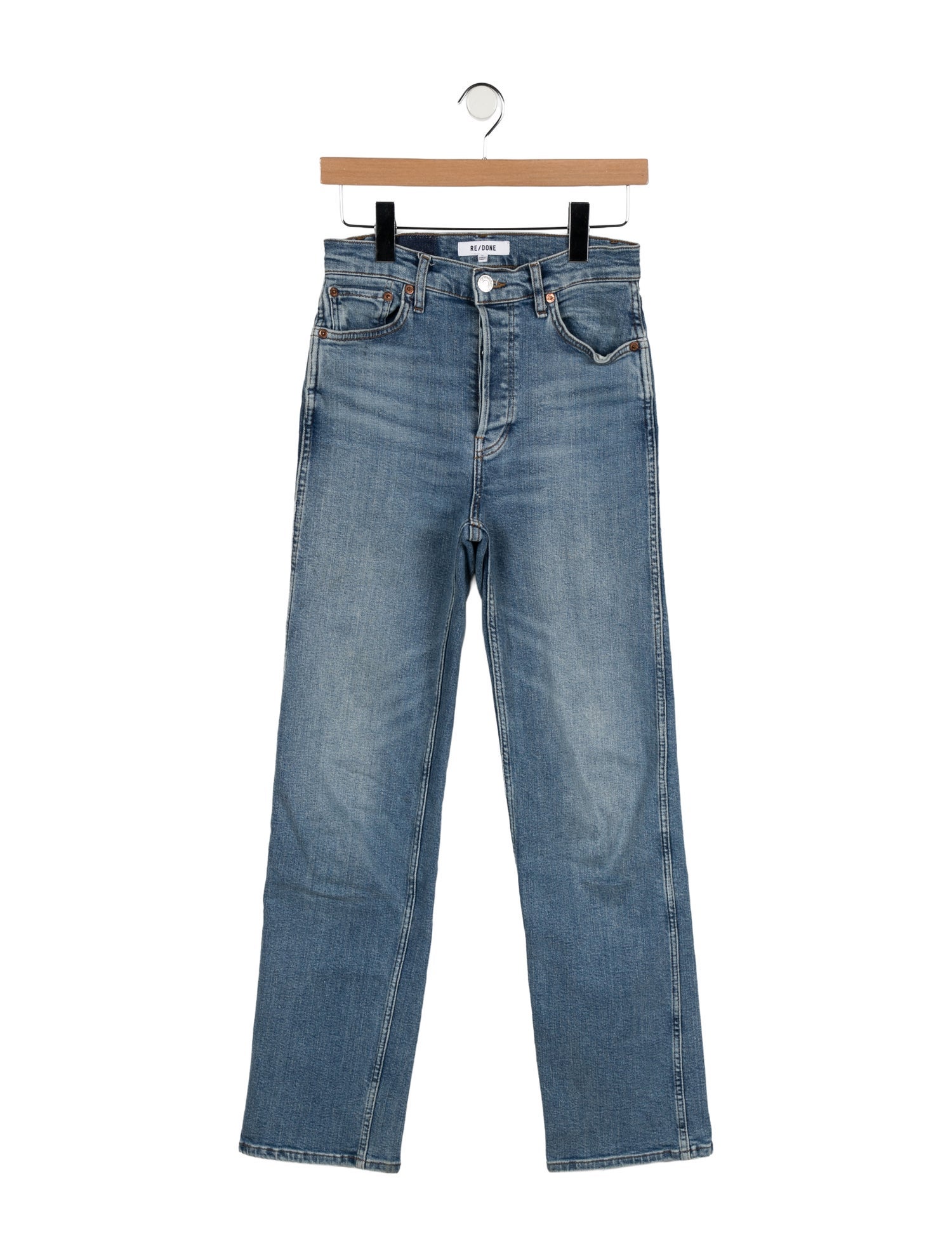RE/DONE Mid-Rise Wide Leg Jeans