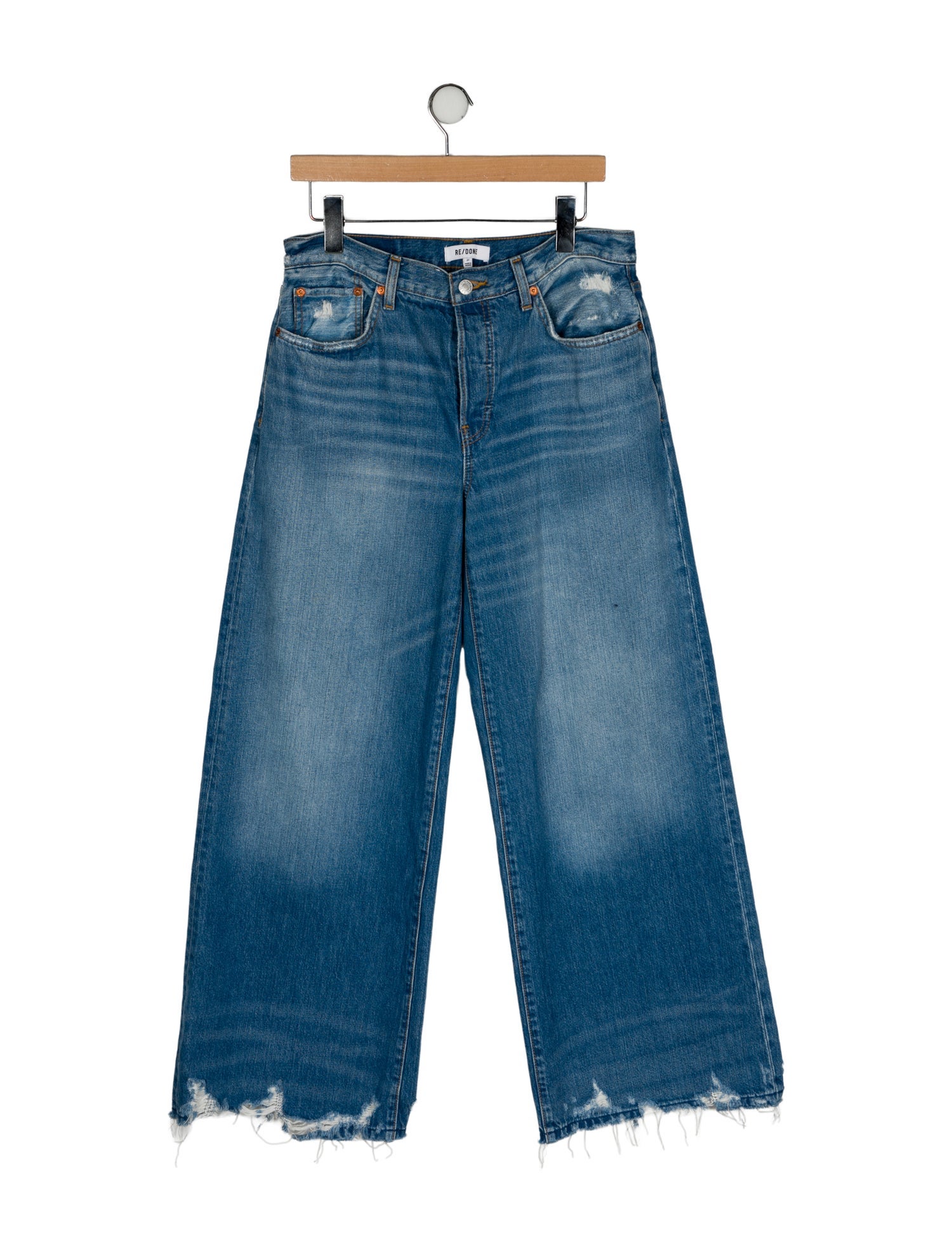 RE/DONE Mid-Rise Wide Leg Jeans