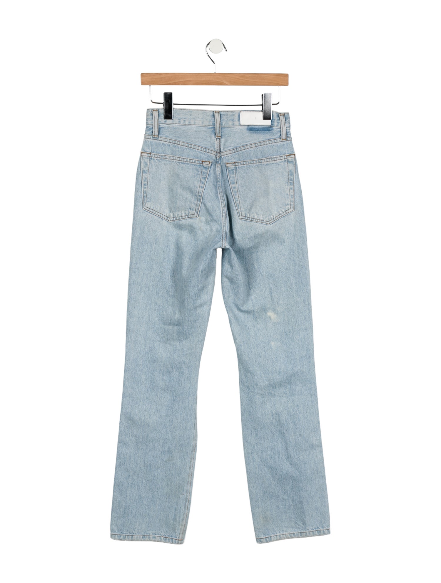 RE/DONE High-Rise Straight Leg Jeans