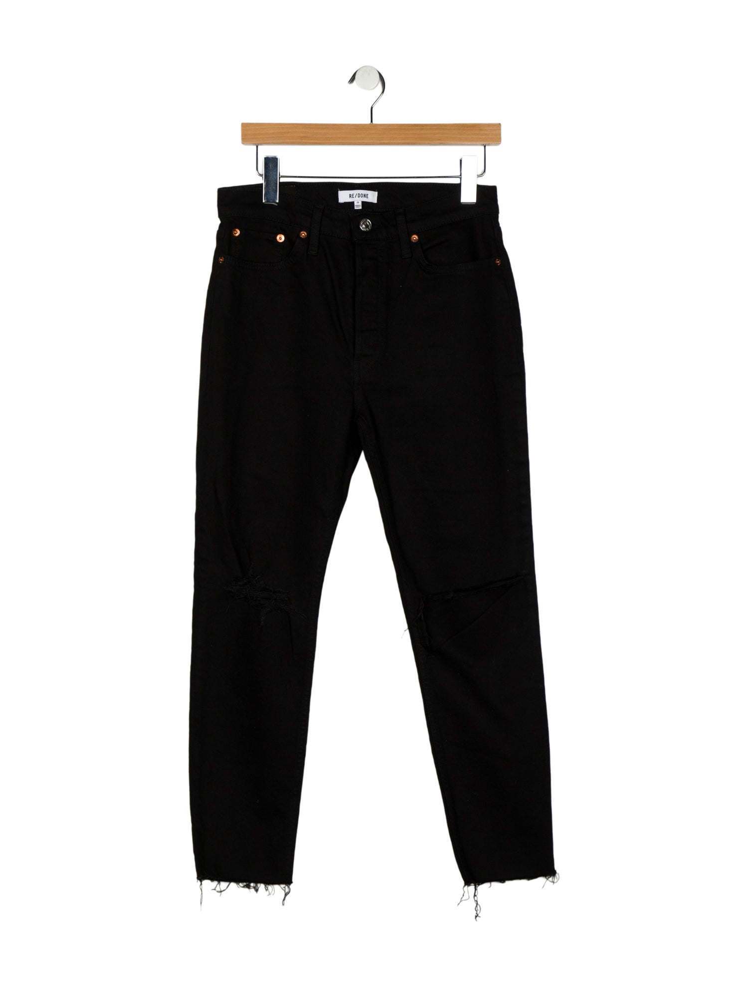 RE/DONE High-Rise Straight Leg Jeans