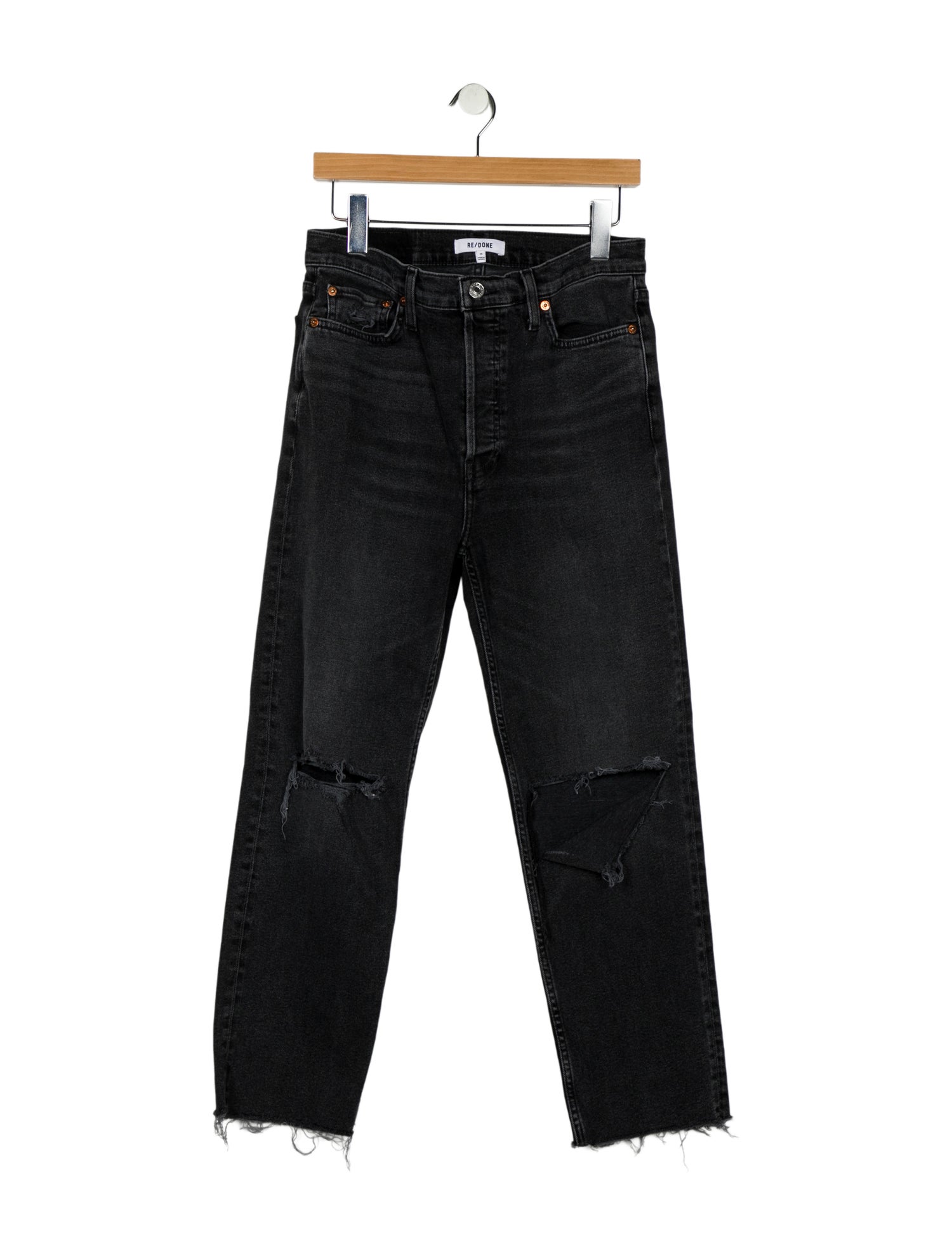 RE/DONE High-Rise Straight Leg Jeans