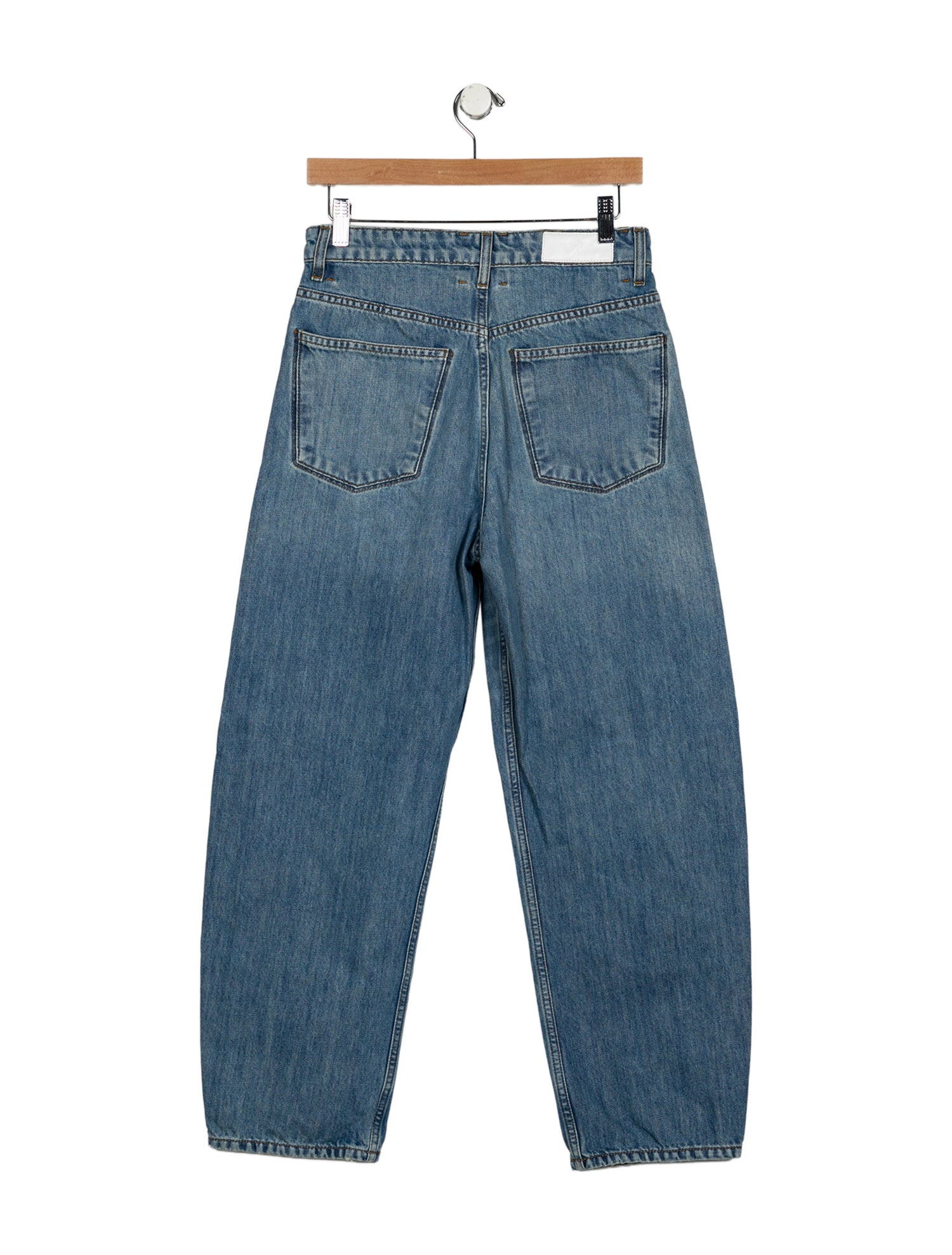 RE/DONE High-Rise Straight Leg Jeans