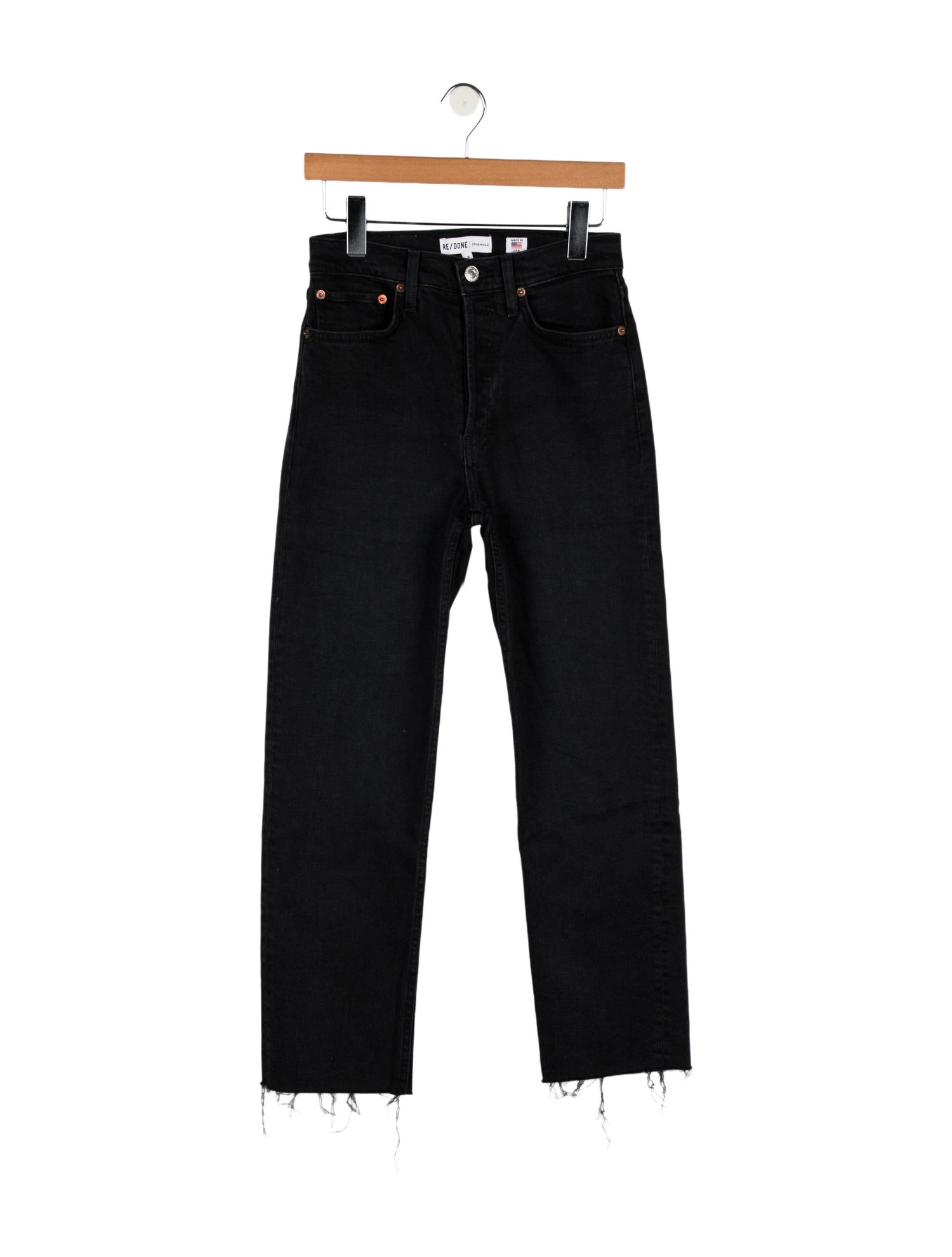 RE/DONE High-Rise Straight Leg Jeans