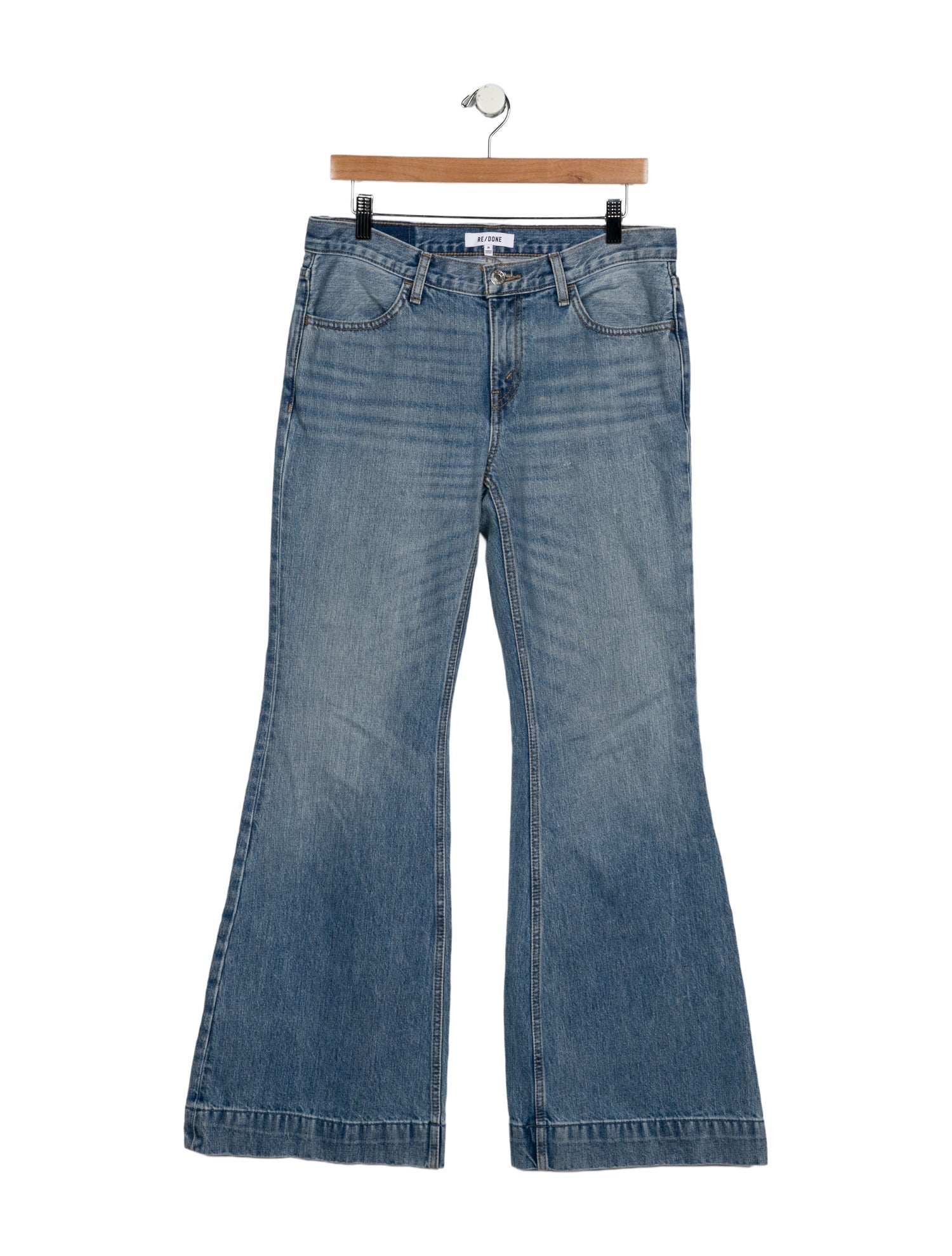 RE/DONE Mid-Rise Wide Leg Jeans