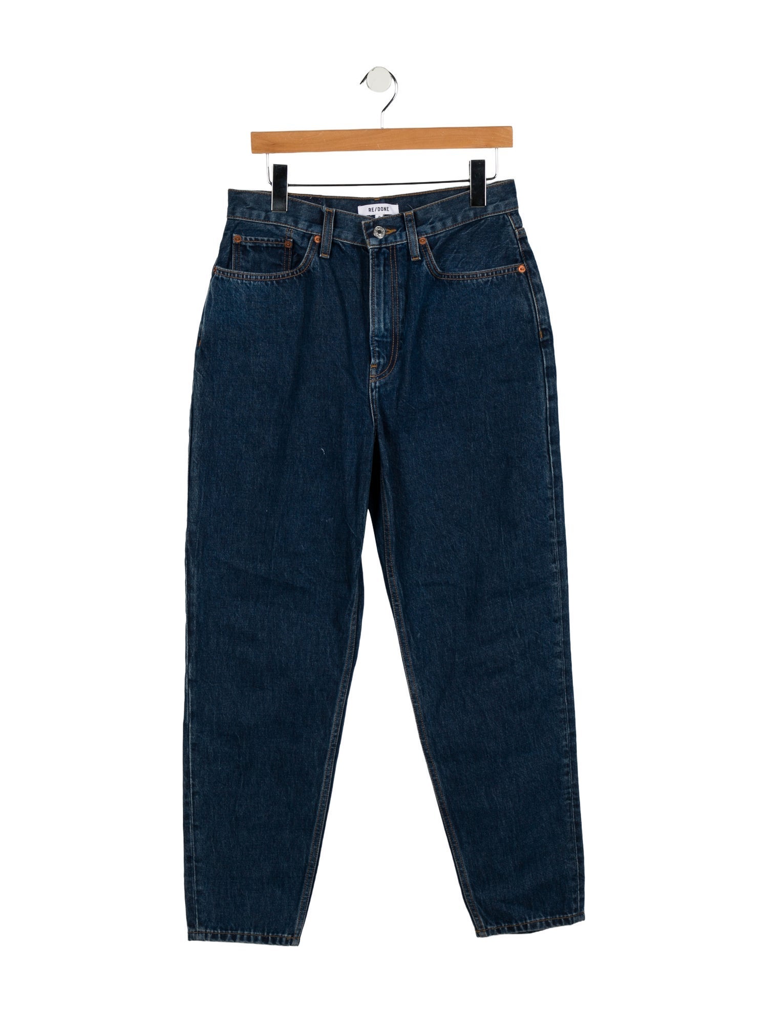 RE/DONE High-Rise Straight Leg Jeans