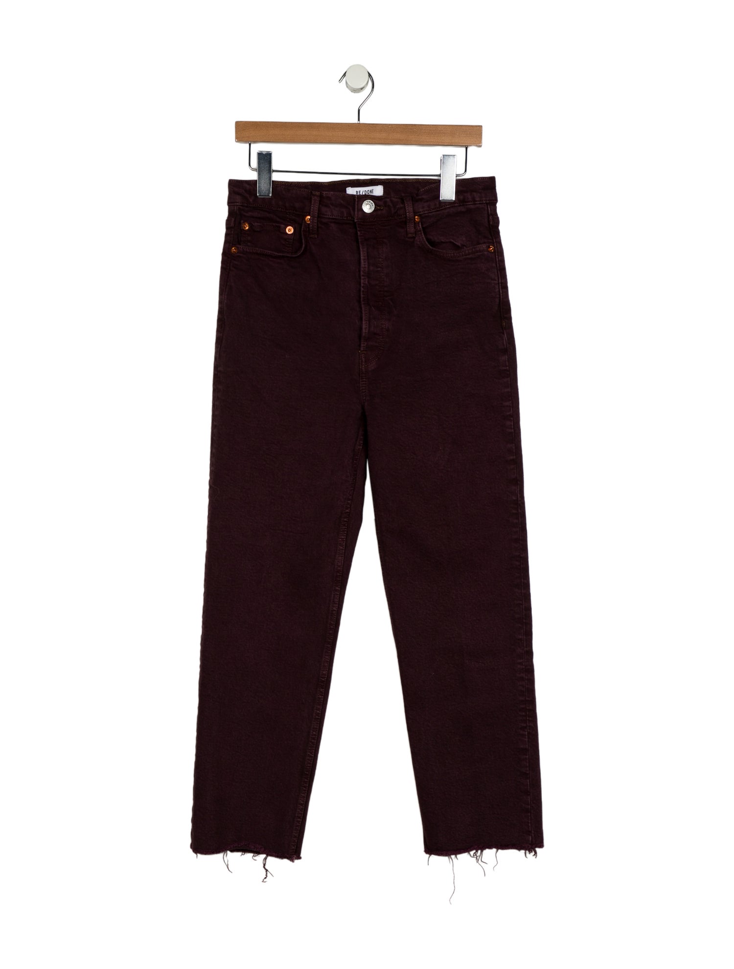 RE/DONE High-Rise Straight Leg Jeans