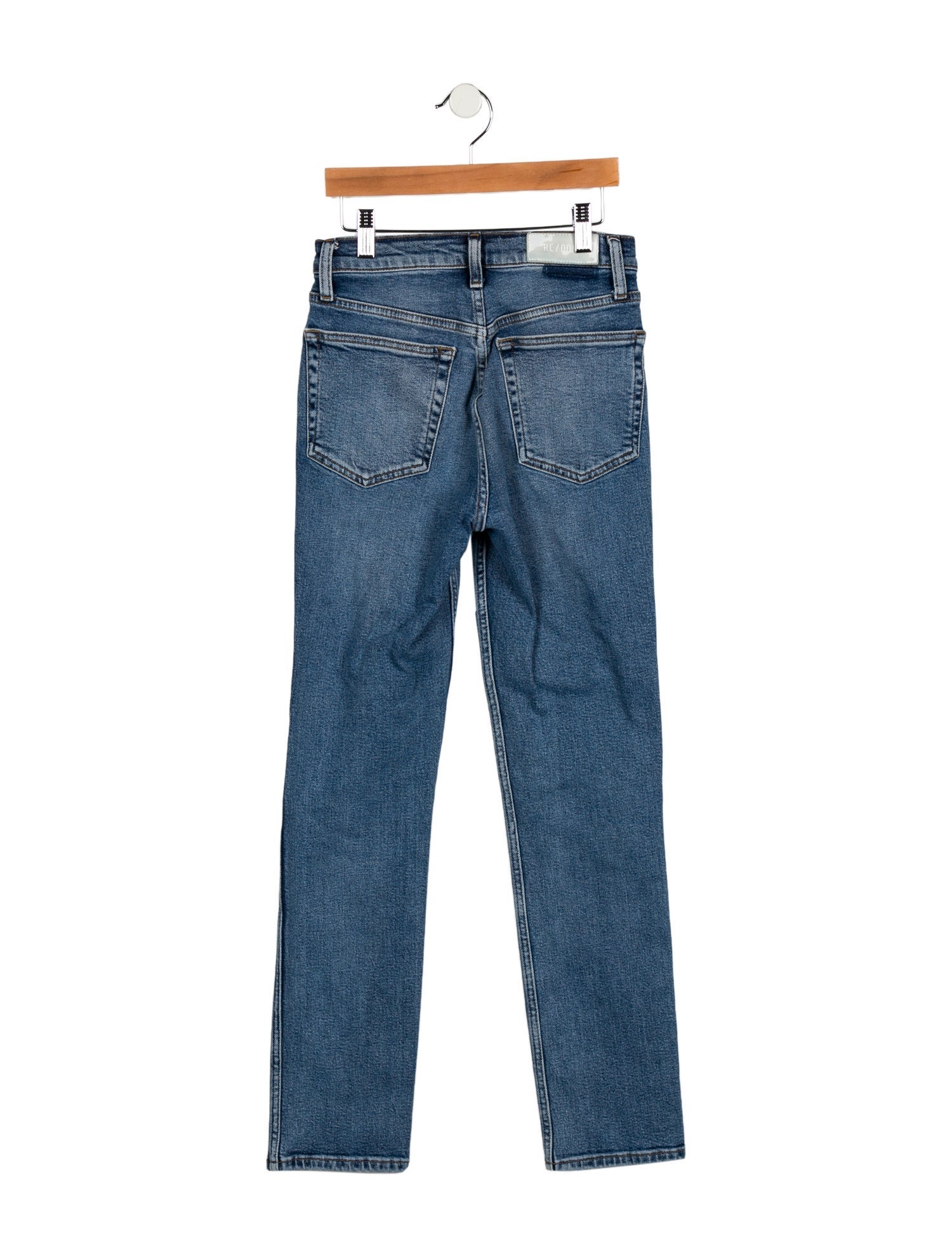 RE/DONE Mid-Rise Straight Leg Jeans