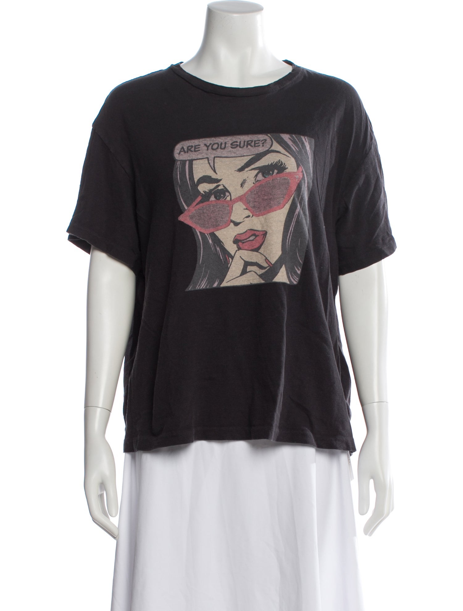 RE/DONE Graphic Print Crew Neck T-Shirt