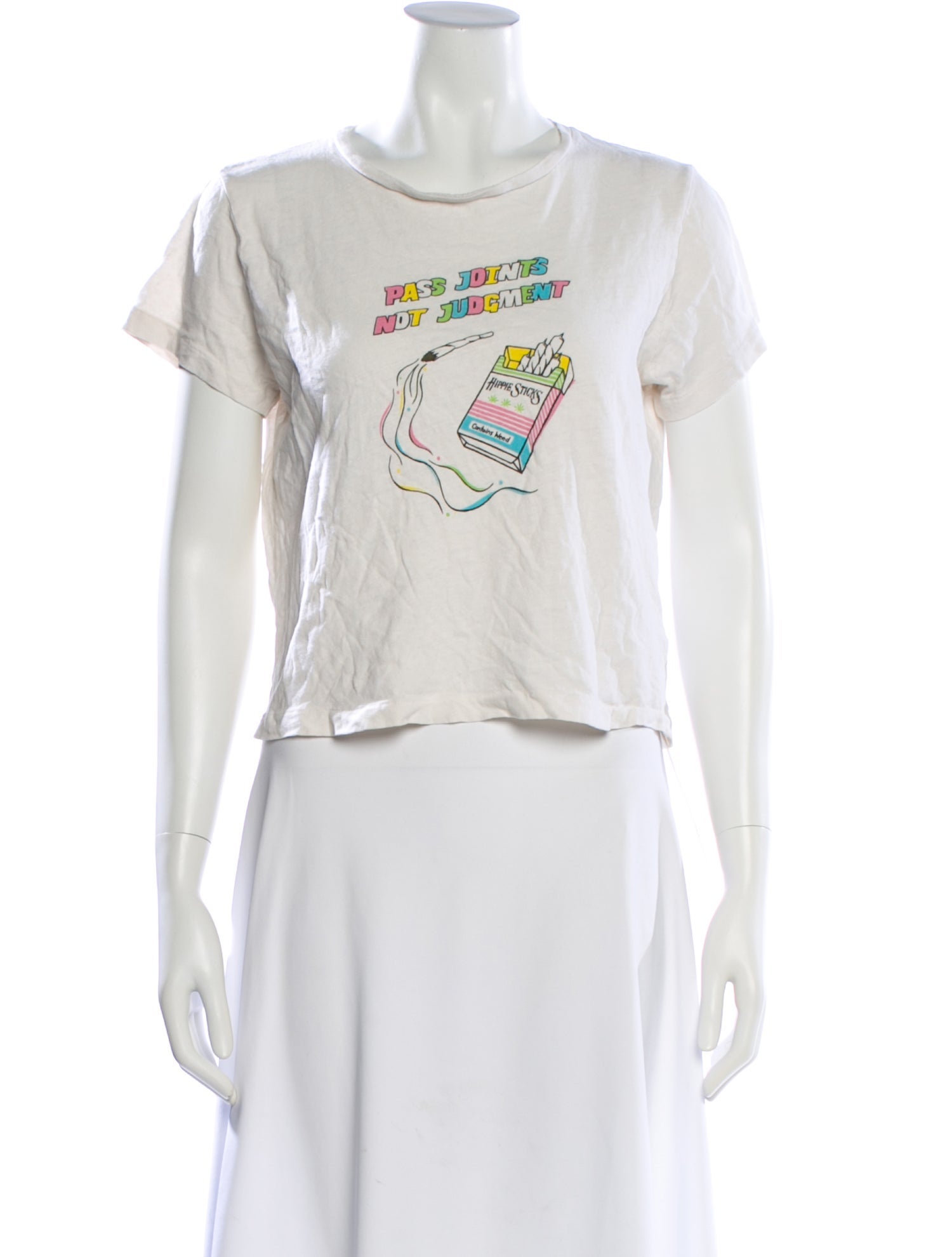 RE/DONE Graphic Print Crew Neck T-Shirt
