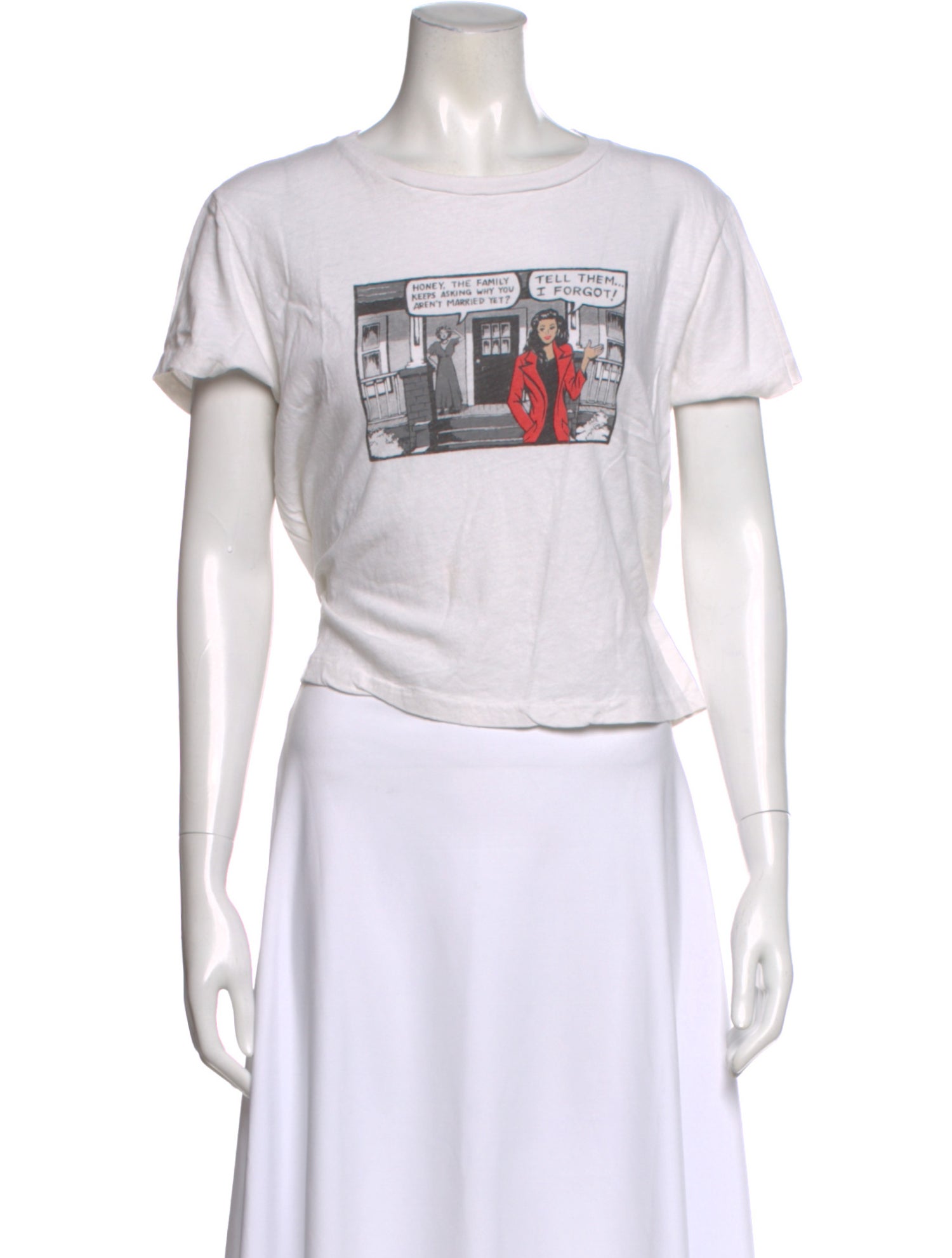 RE/DONE Graphic Print Crew Neck T-Shirt