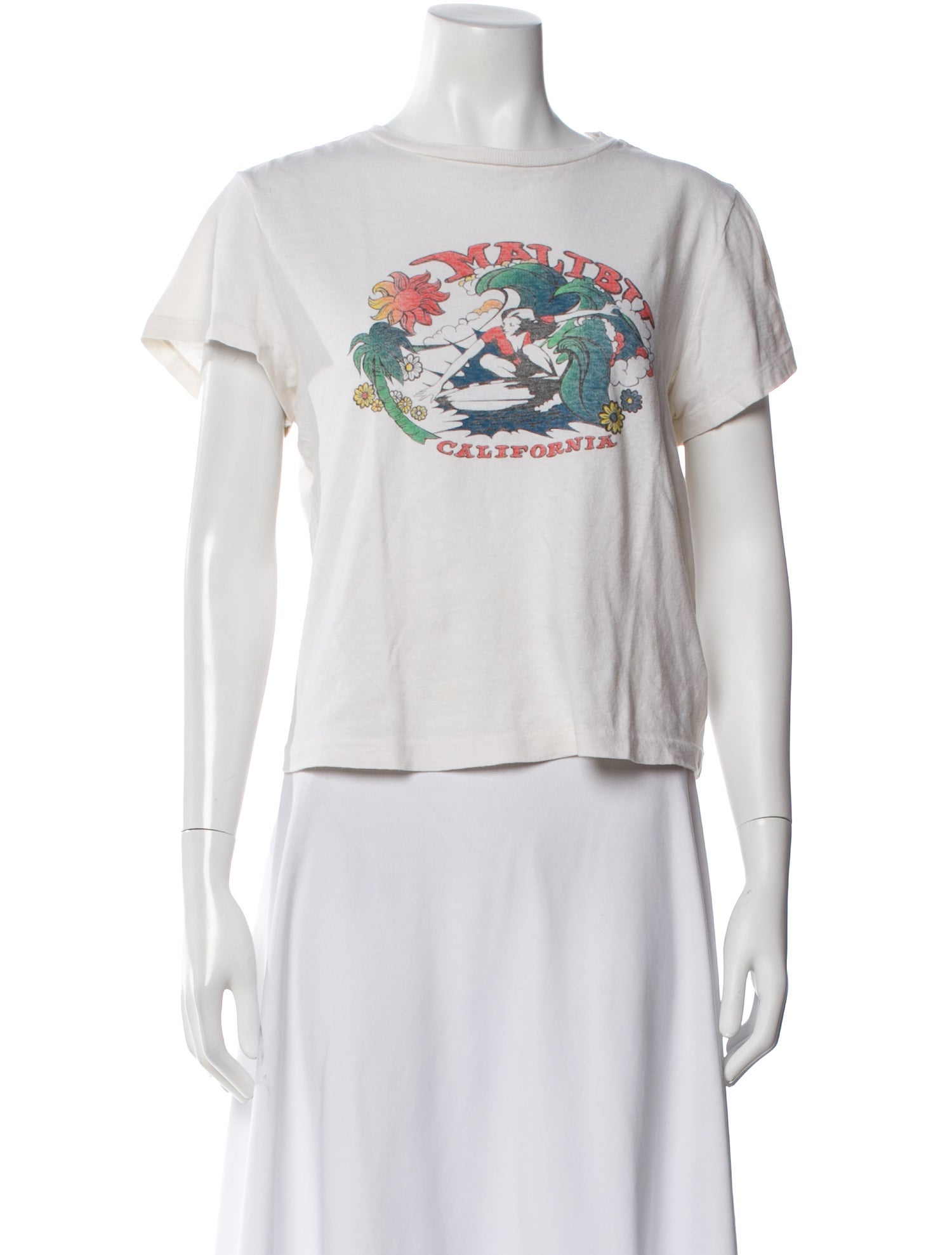 RE/DONE Graphic Print Crew Neck T-Shirt