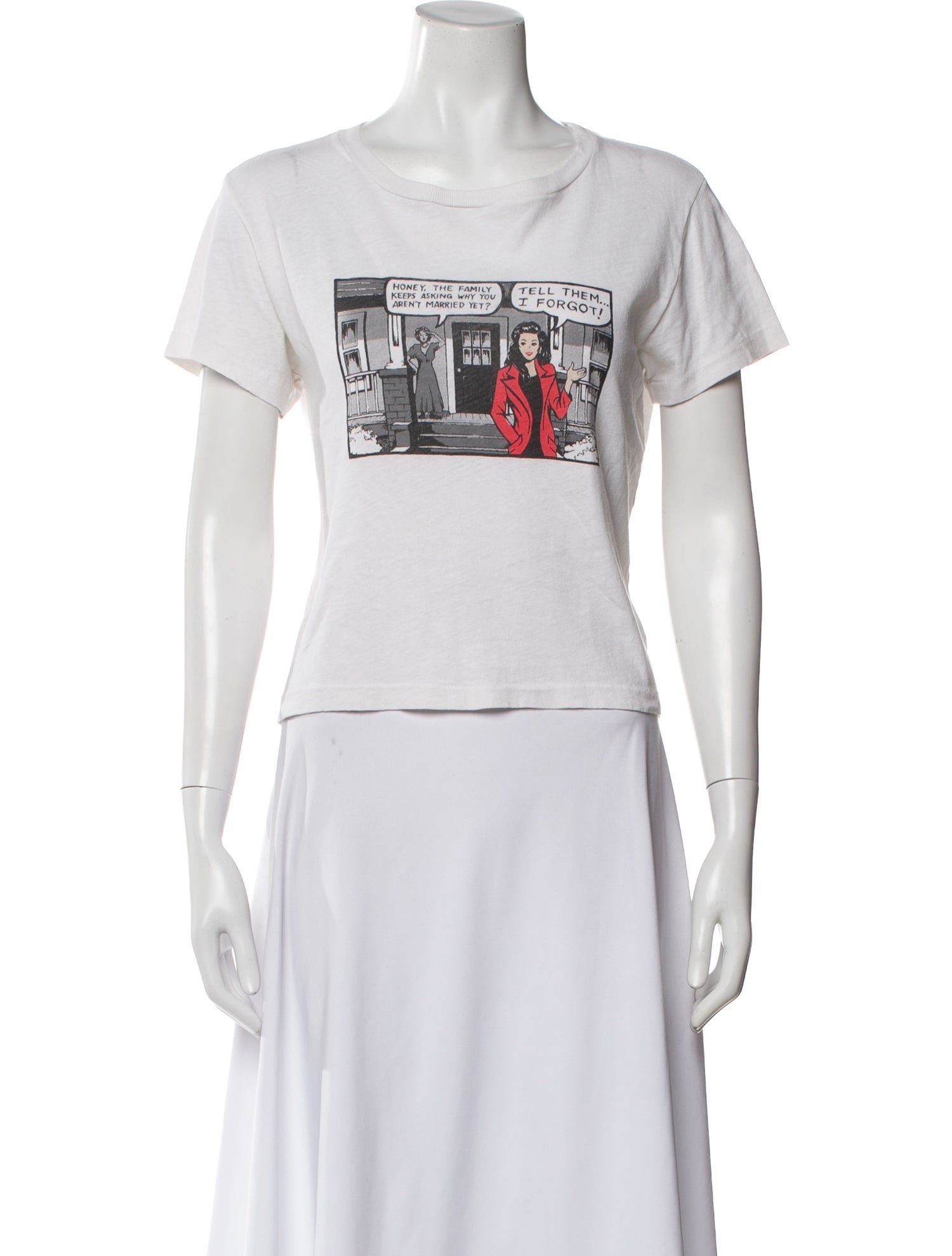RE/DONE Graphic Print Crew Neck T-Shirt