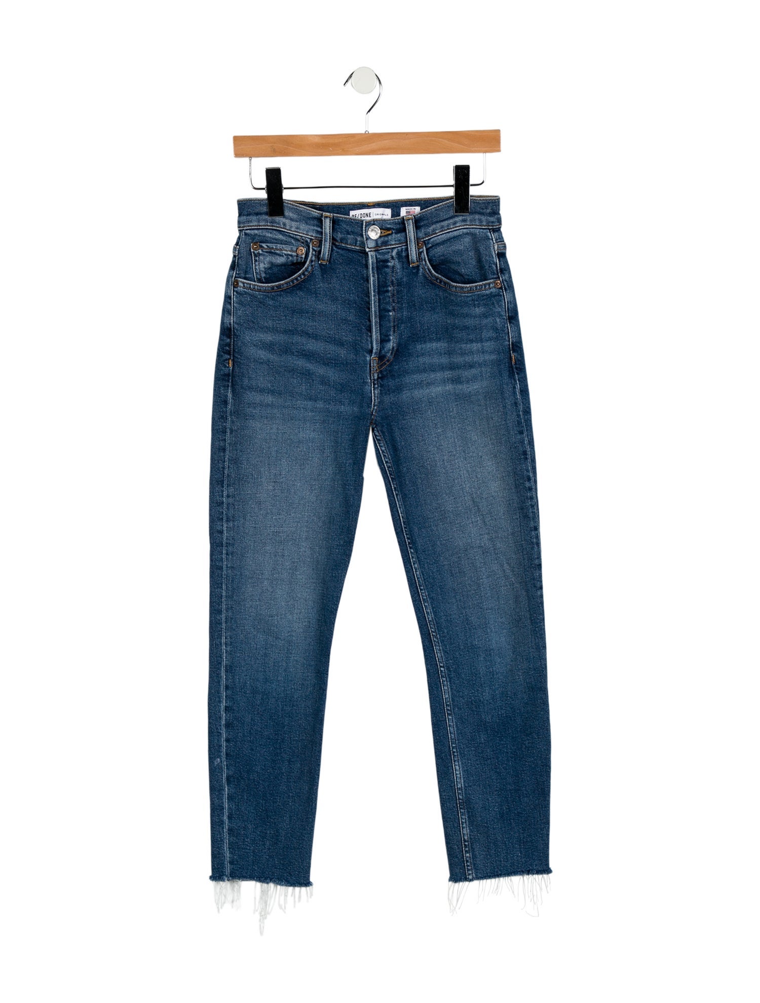 RE/DONE Mid-Rise Straight Leg Jeans
