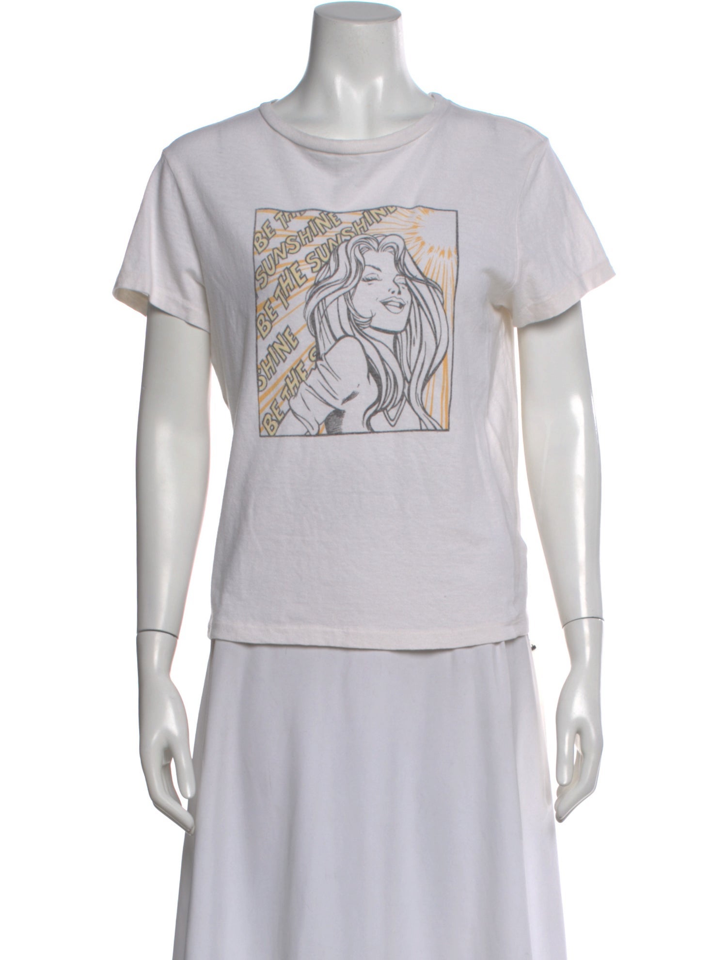 RE/DONE Graphic Print Crew Neck T-Shirt
