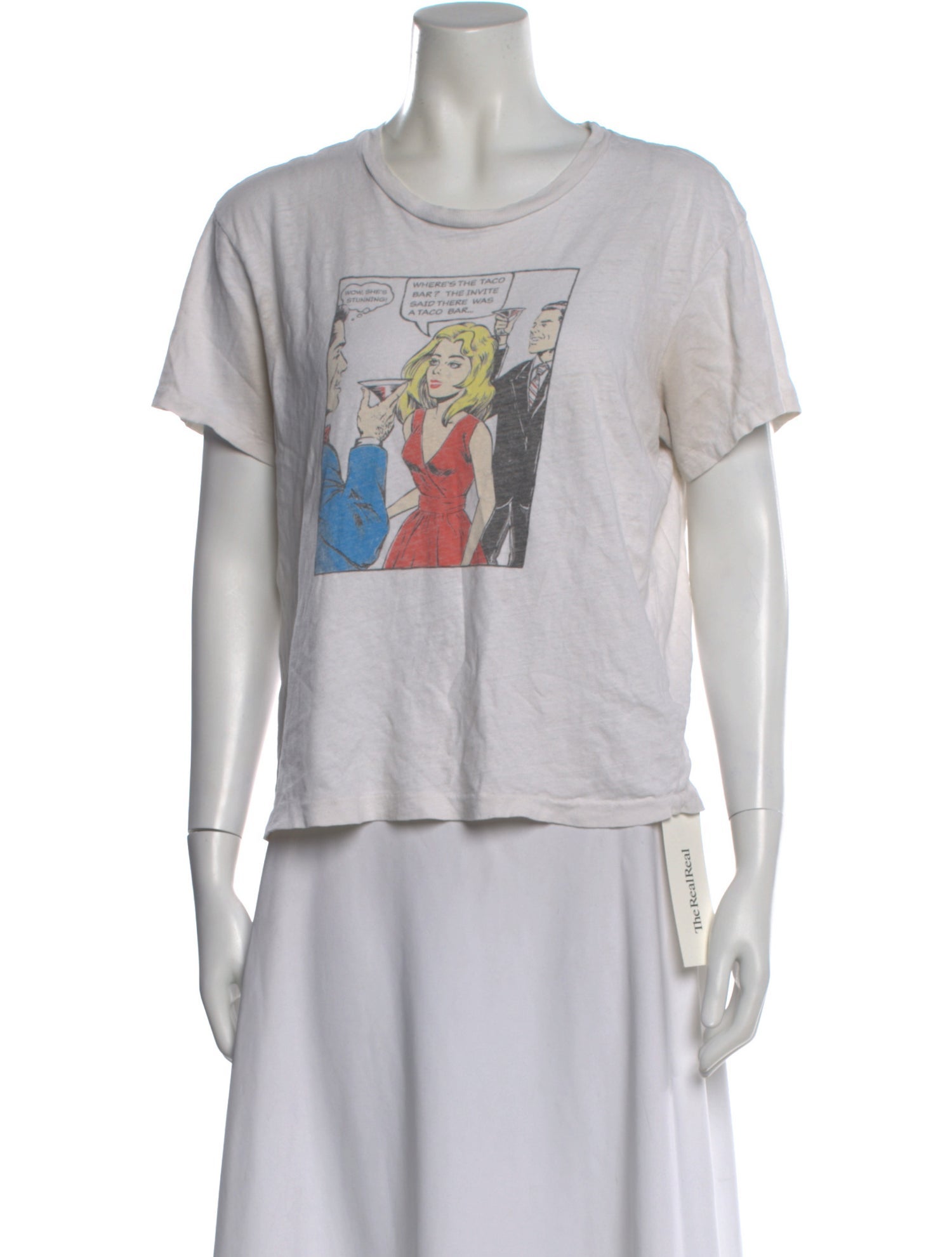 RE/DONE Graphic Print Crew Neck T-Shirt