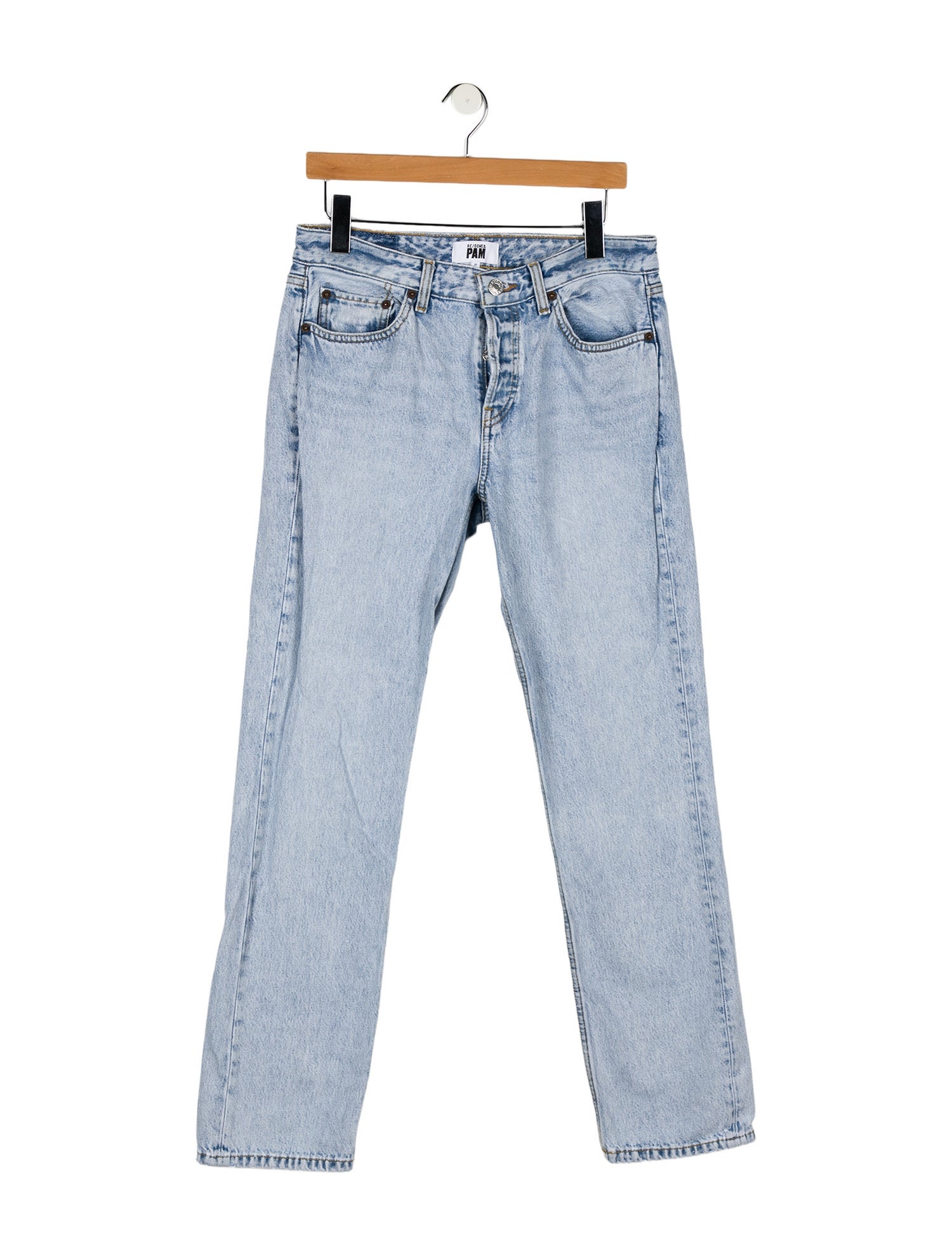 Re/Done x PAM High-Rise Straight Leg Jeans