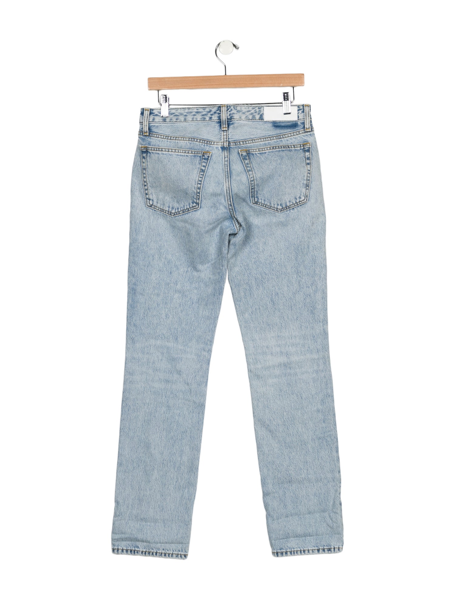Re/Done x PAM Mid-Rise Straight Leg Jeans