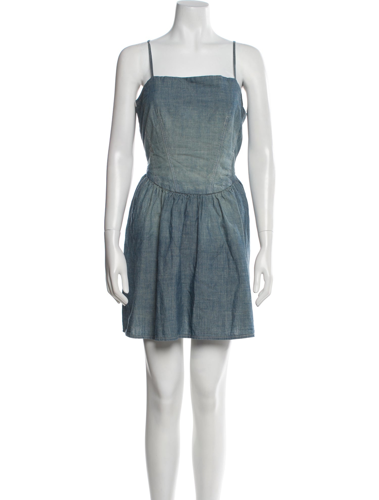 Re/Done x PAM Square Neckline Mini Dress