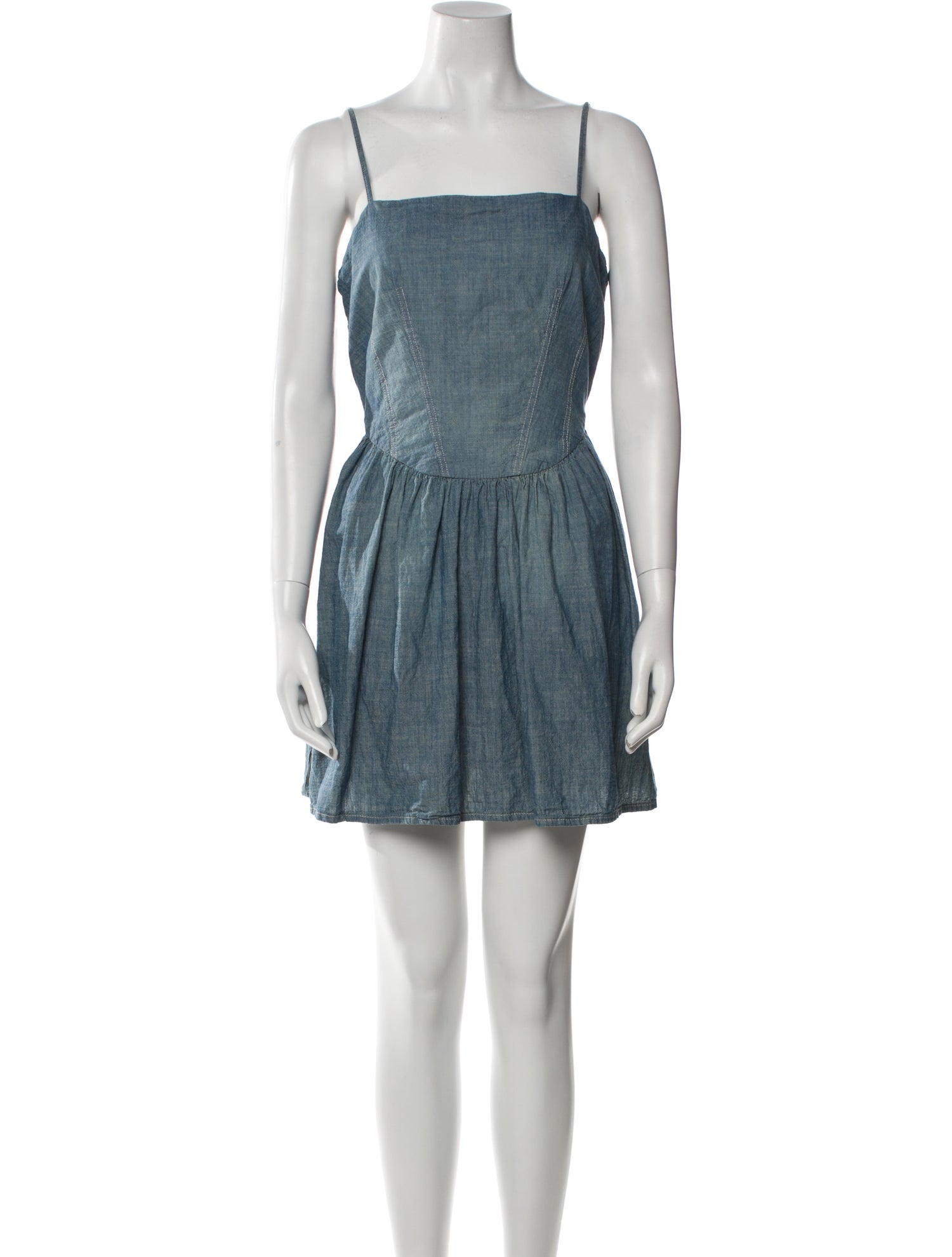 Re/Done x PAM Chambray Mini Dress