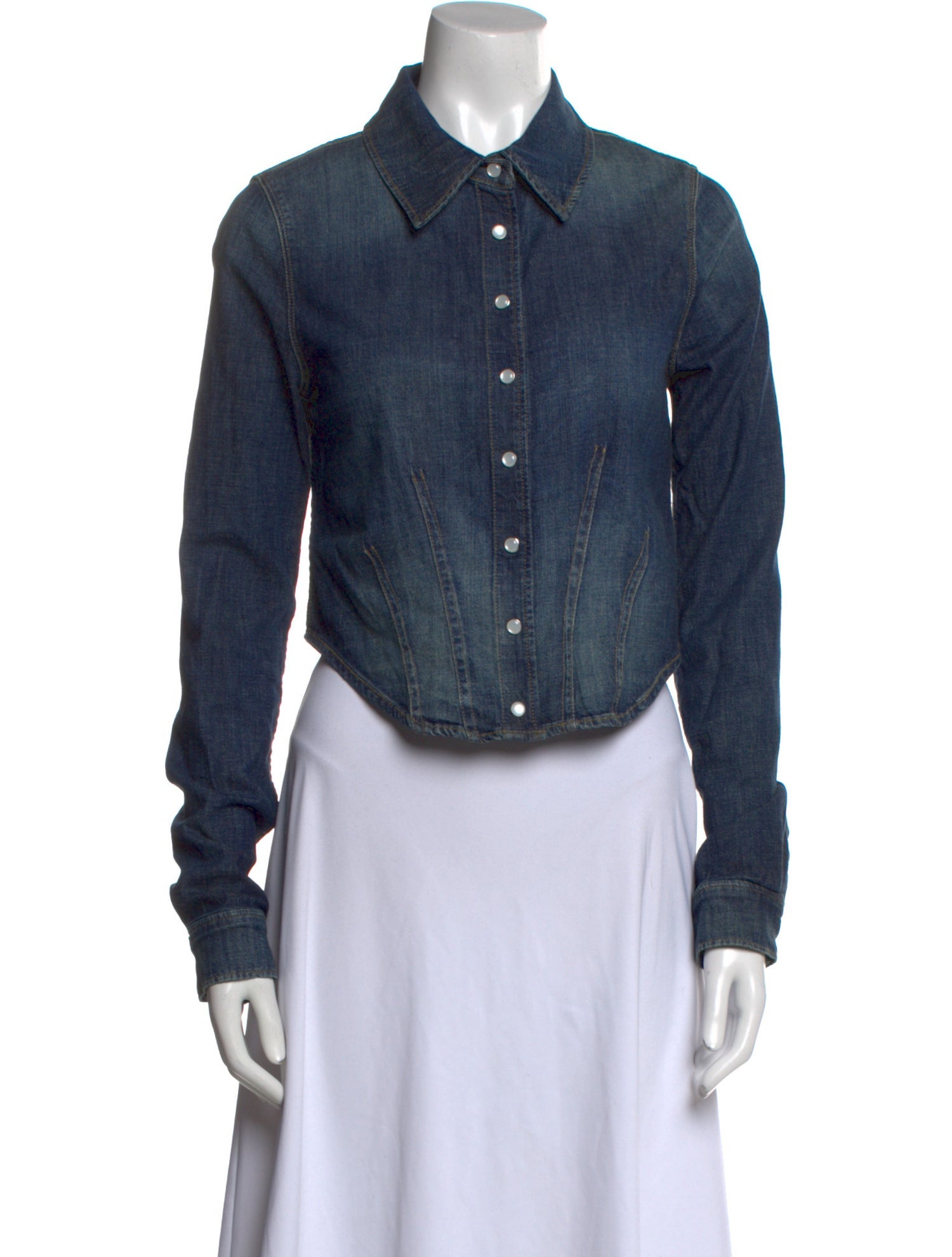 Re/Done x PAM Long Sleeve Button-Up Top