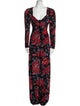 Rebecca de Ravenel Silk Floral Print Jumpsuit