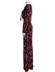 Rebecca de Ravenel Silk Floral Print Jumpsuit