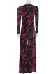 Rebecca de Ravenel Silk Floral Print Jumpsuit