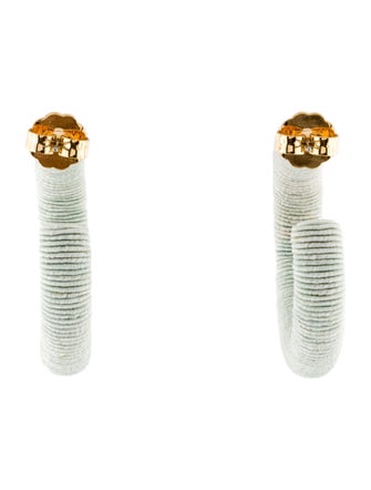 Rebecca de Ravenel Classic Mini Cord Hoop Earrings