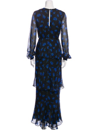 Rebecca de Ravenel Silk Long Dress