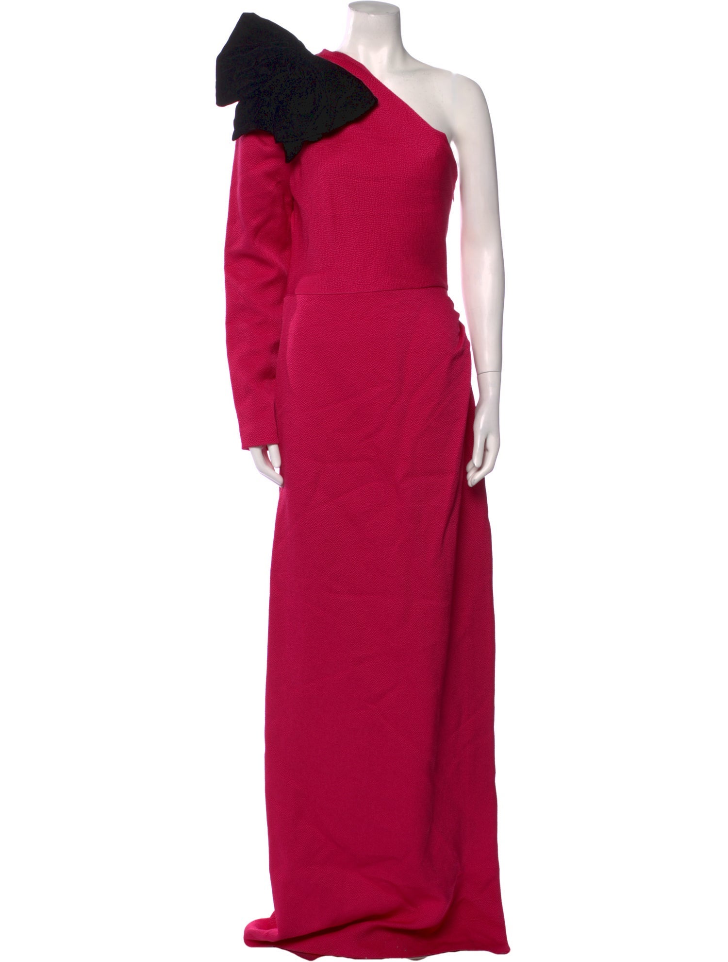 Rebecca de Ravenel One-Shoulder Long Dress