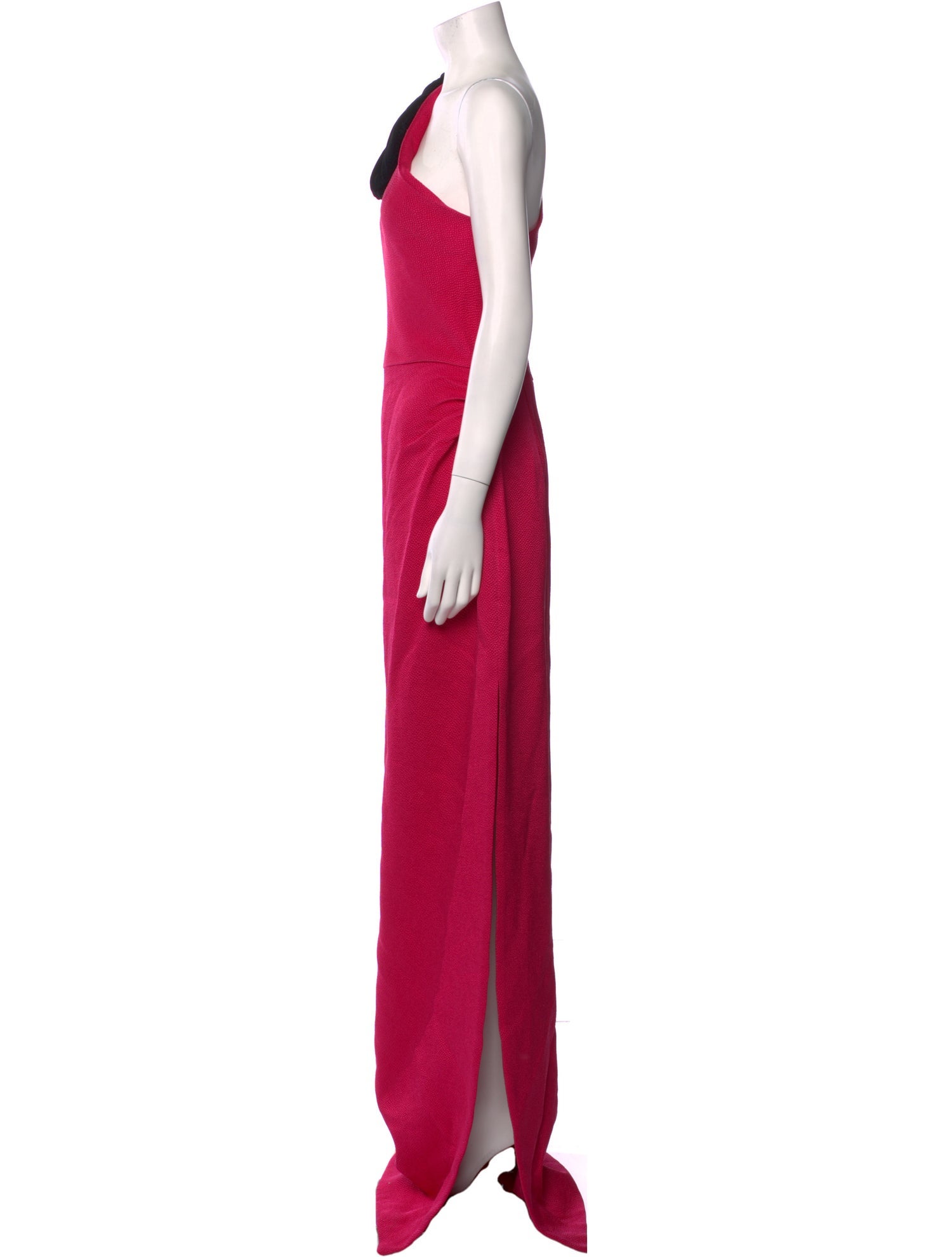 Rebecca de Ravenel One-Shoulder Long Dress