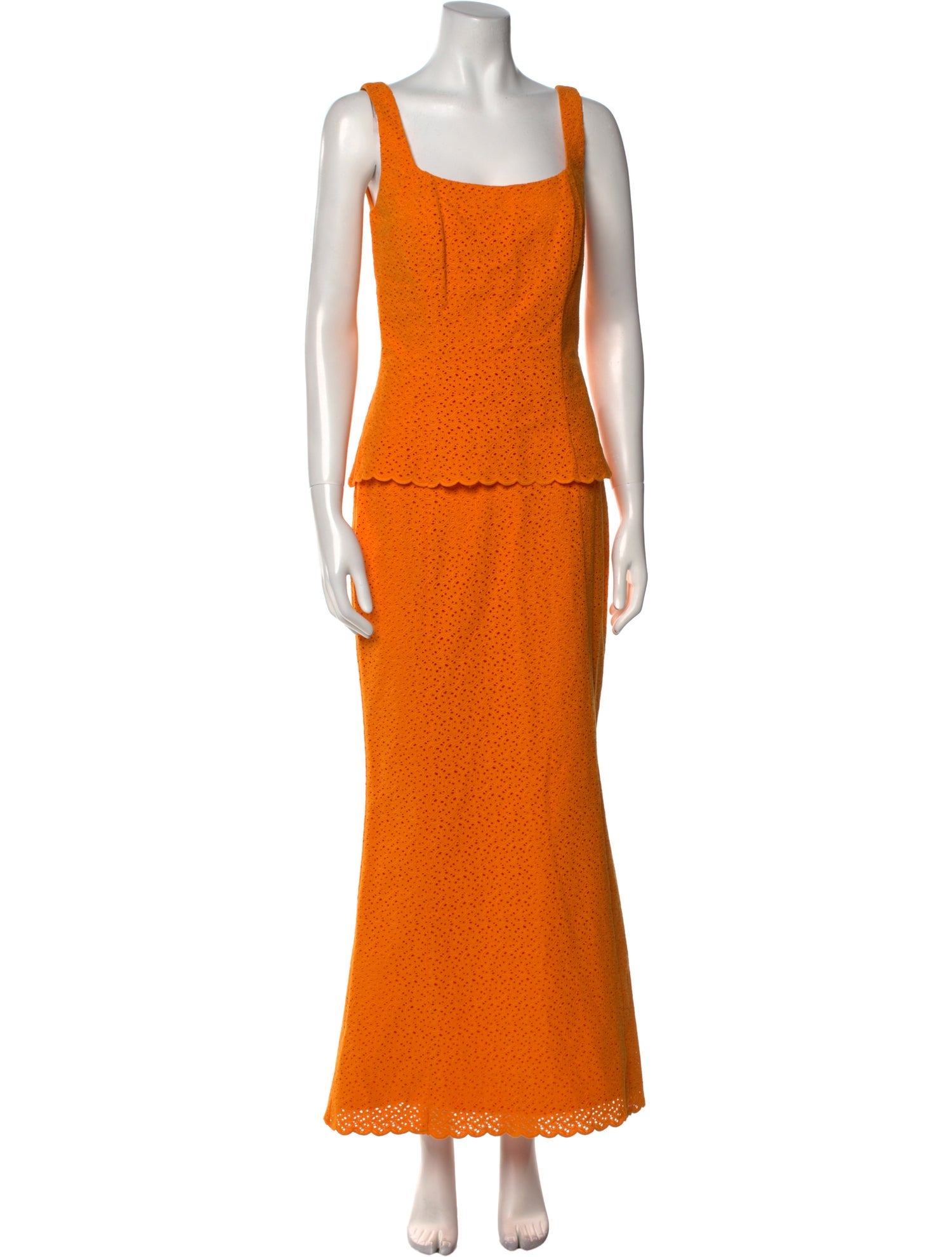 Rebecca de Ravenel Square Neckline Long Dress w/ Tags