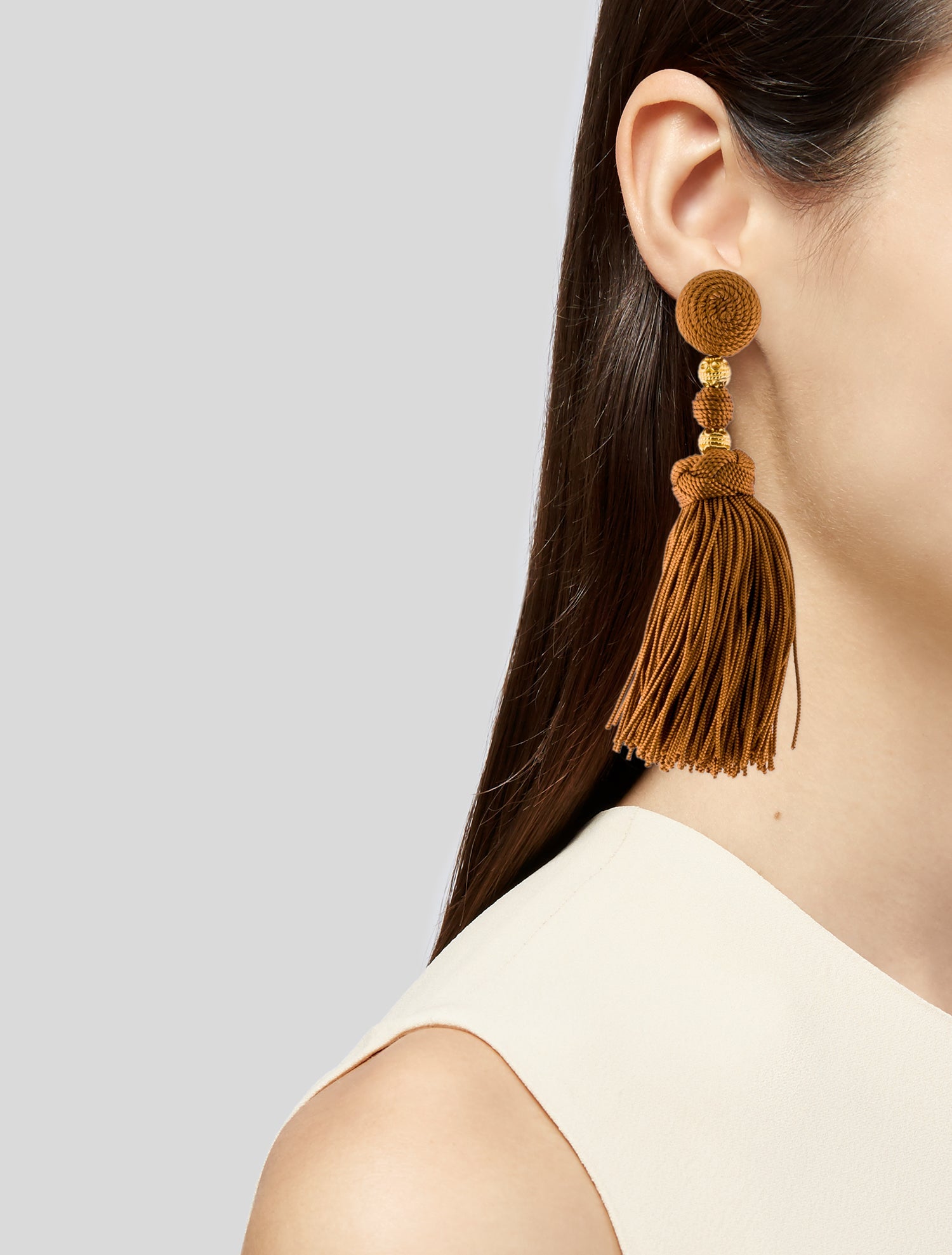 Rebecca de Ravenel Thread Clip-On Earrings