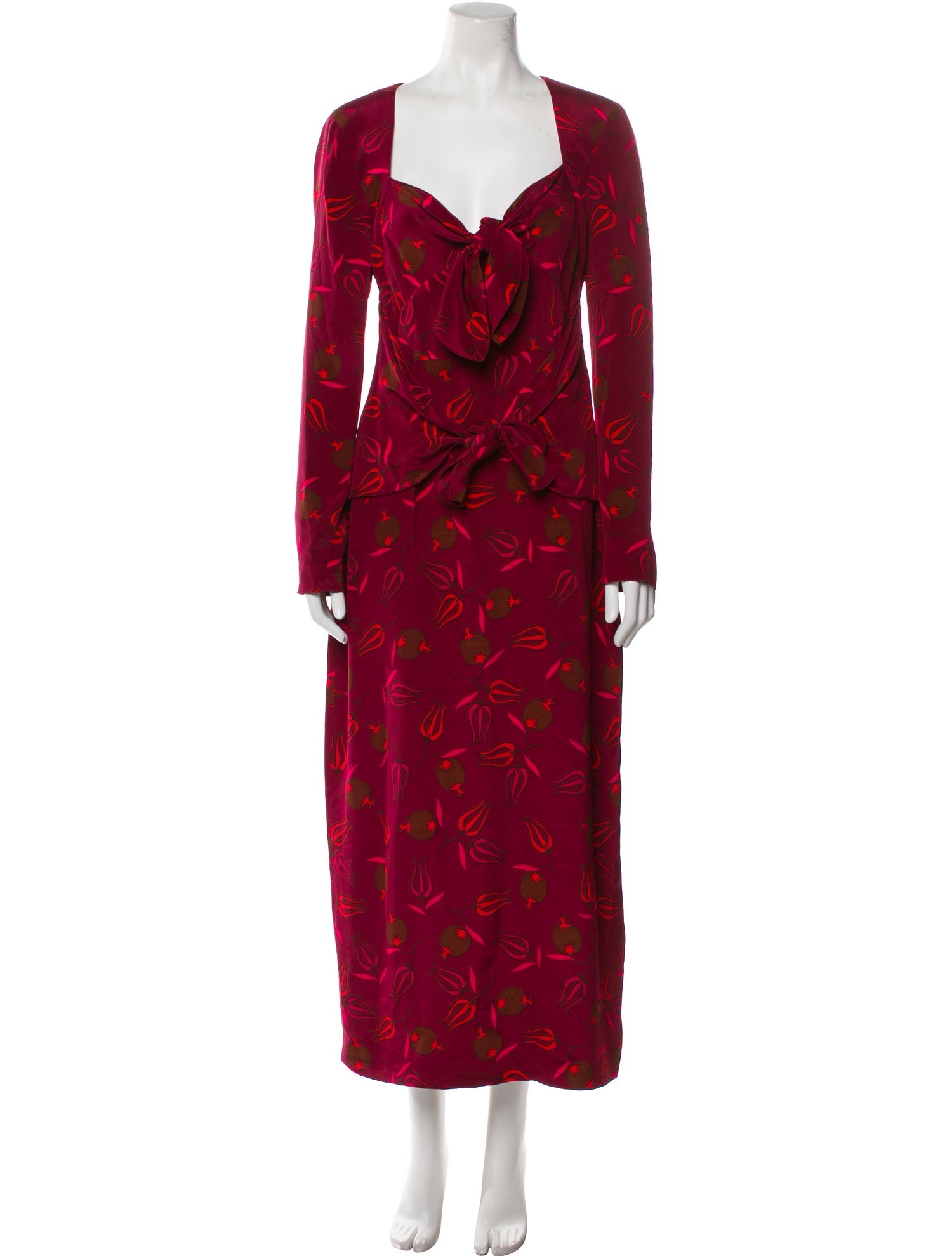 Rebecca de Ravenel Silk Long Dress w/ Tags