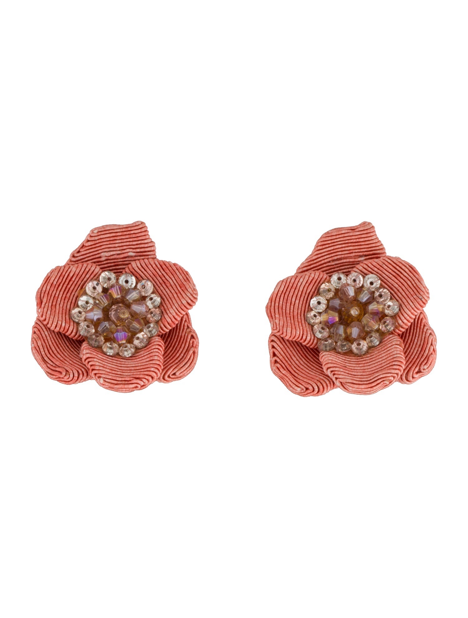 Rebecca de Ravenel Bead & Cord Flower Stud Earrings