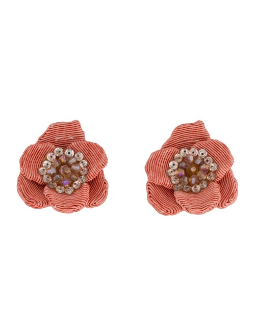 Rebecca de Ravenel Bead & Cord Flower Stud Earrings