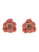 Rebecca de Ravenel Bead & Cord Flower Stud Earrings