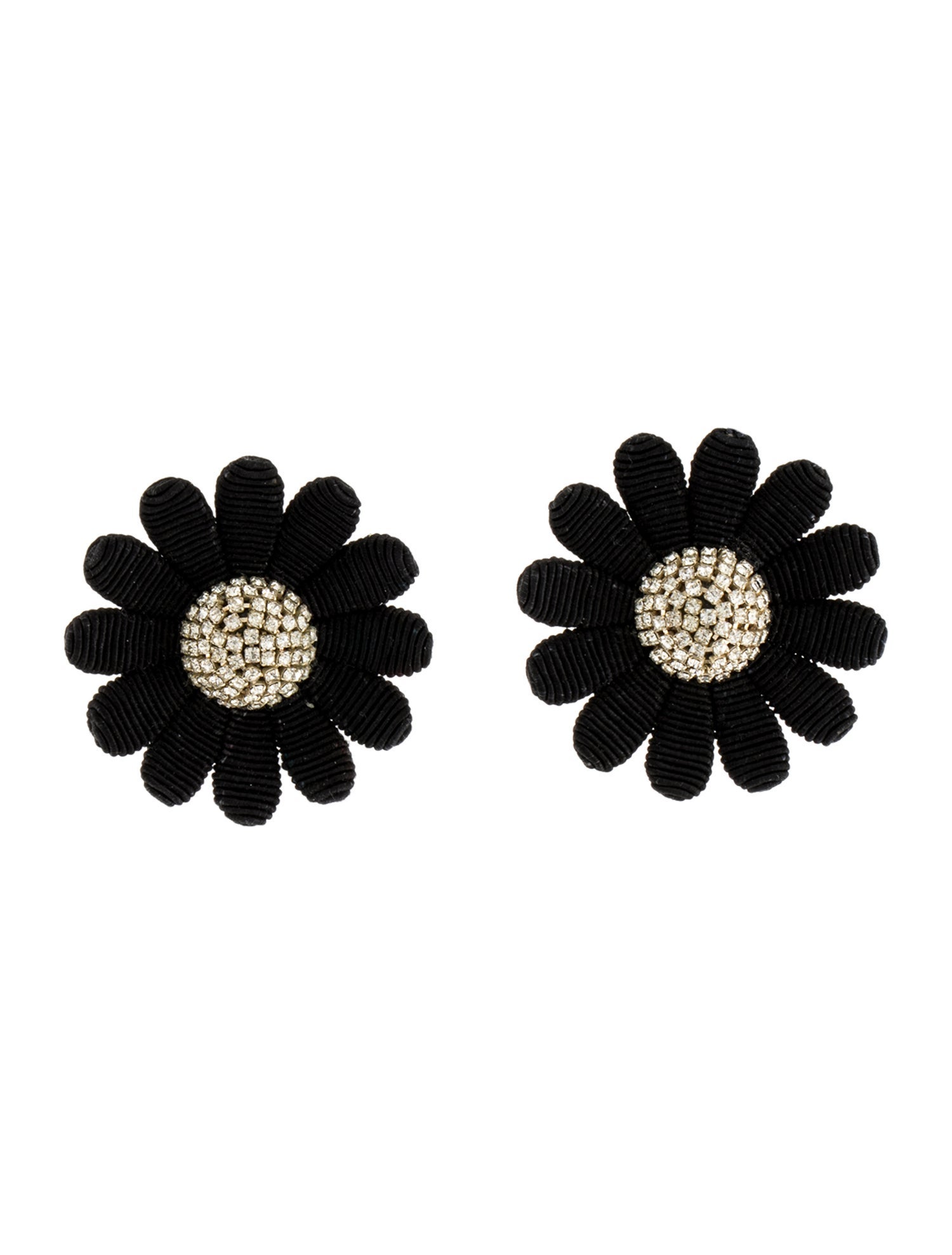 Rebecca de Ravenel Crystal Flower Stud Earrings