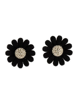 Rebecca de Ravenel Crystal Flower Stud Earrings