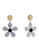 Rebecca de Ravenel Thread Flower Drop Earrings
